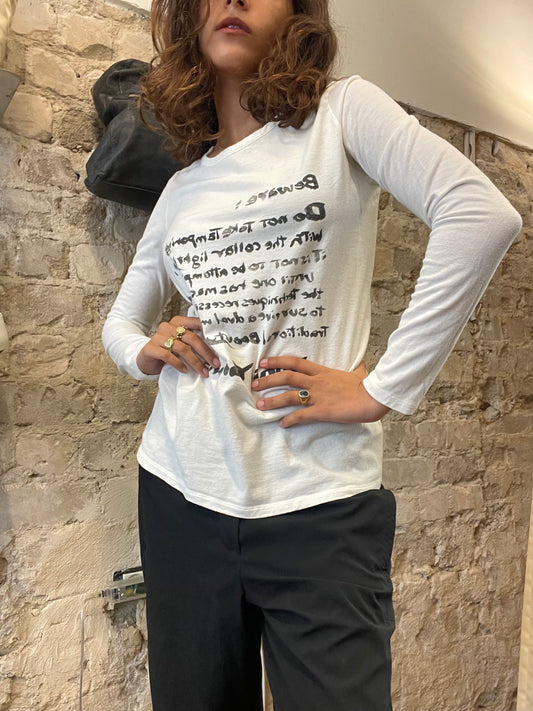 Yohji Yamamoto Collections Long Sleeve Tee c. 2003–2008