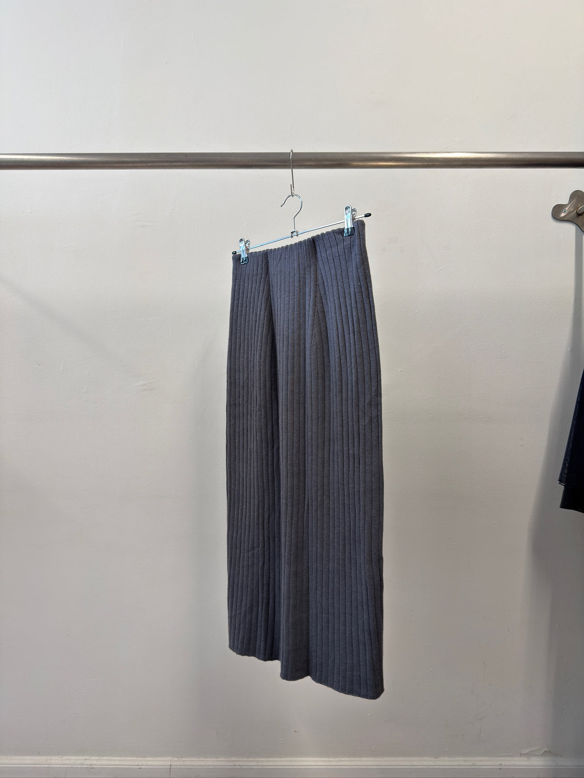 Natural Beauty Basic Rib Knit Top and Skirt Set