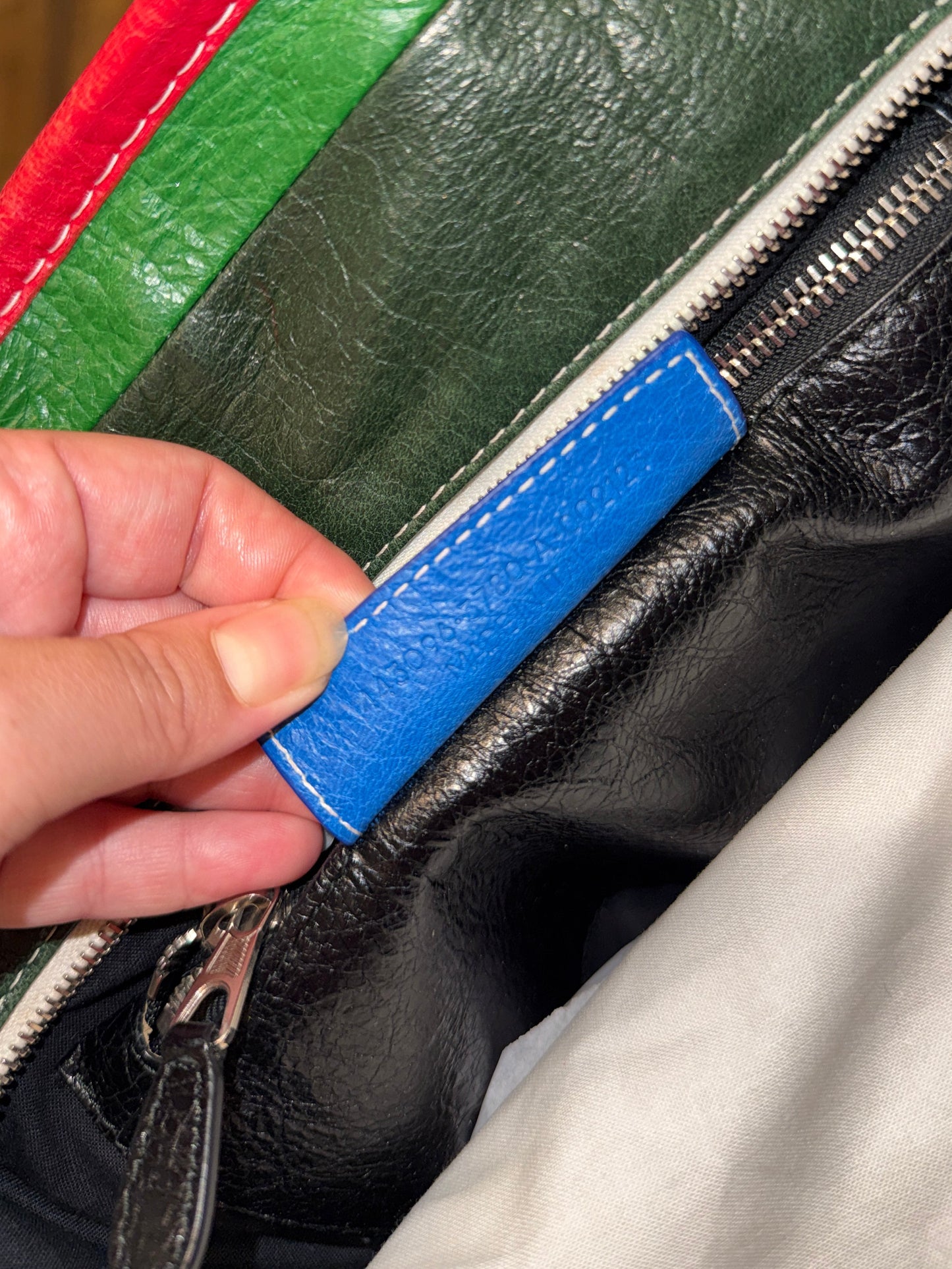 Balenciaga Circa 2017 Bazar Shopper S Multicolor Leather Bag