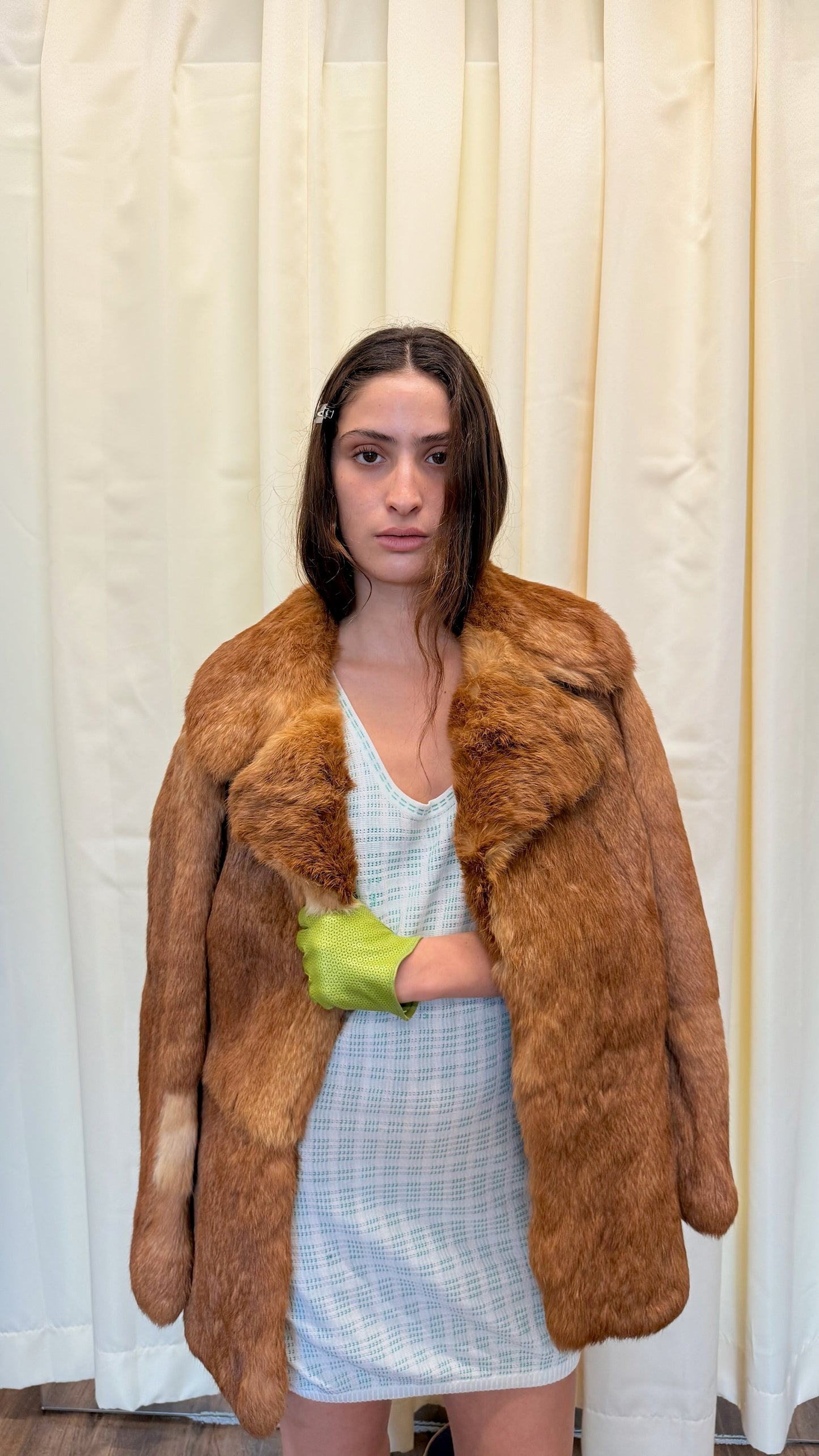 1990s Gianni Versace textured knit tank / dress