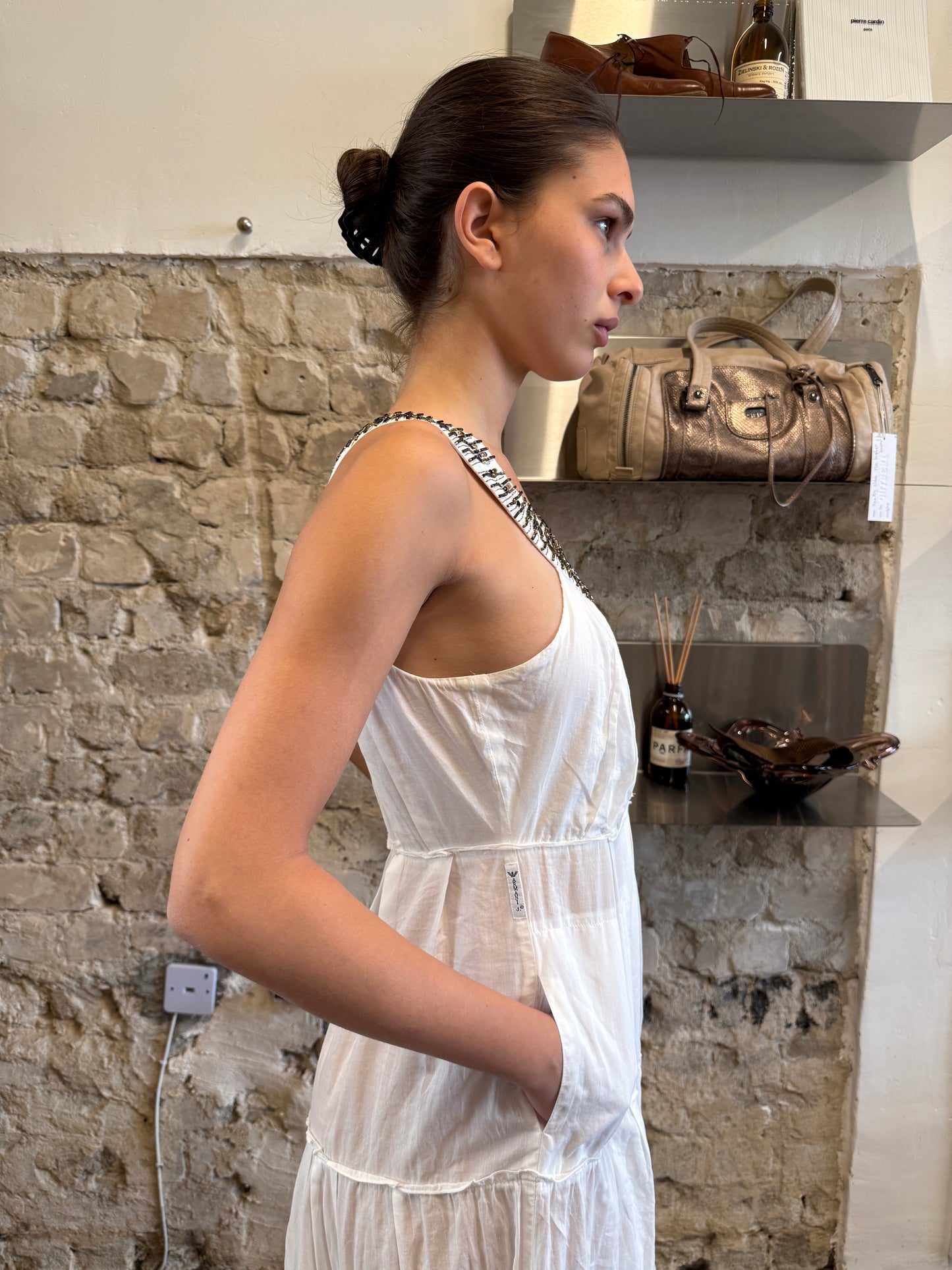 Armani Jeans Embellished Maxi Dress c. 2000s
