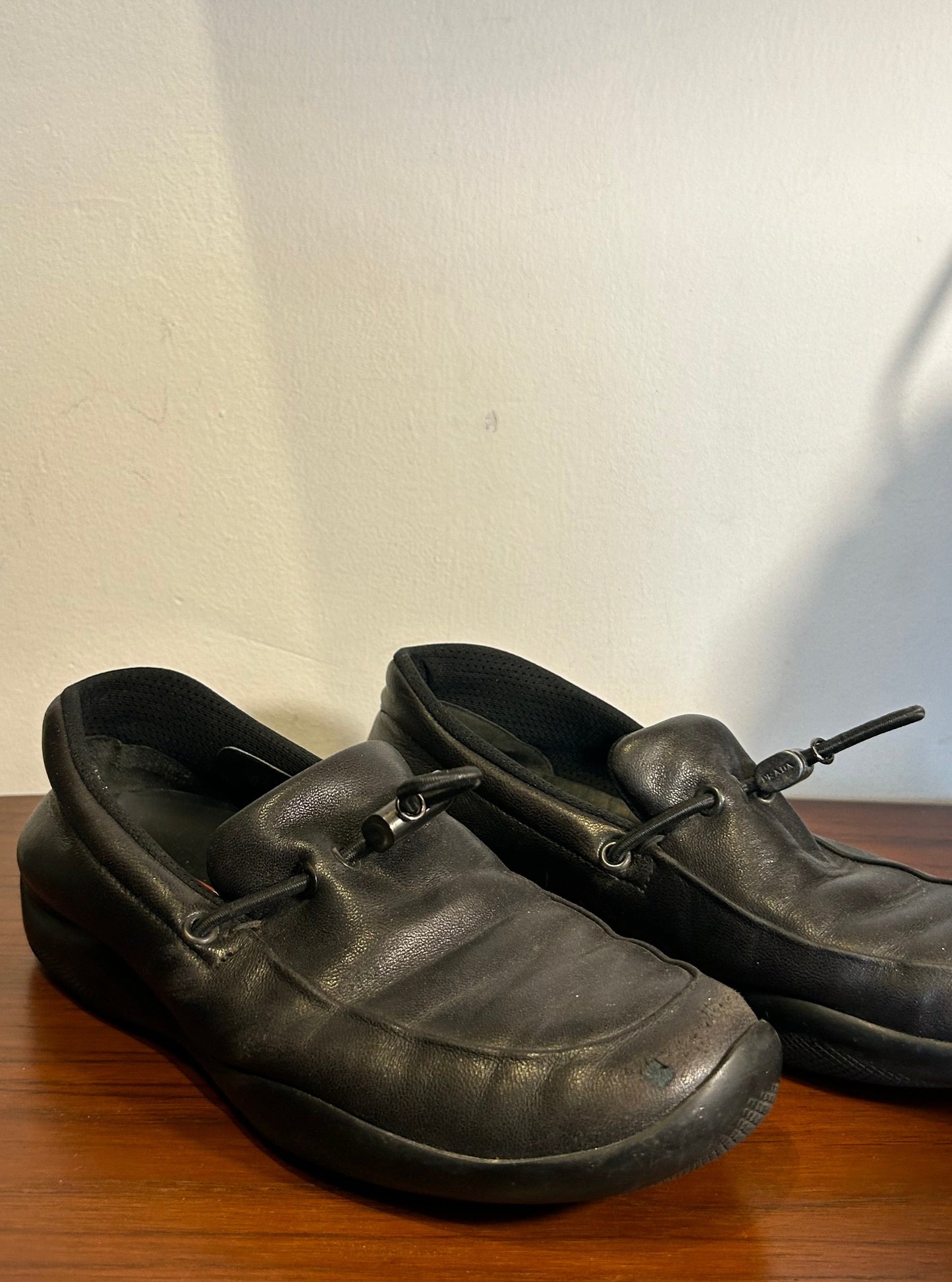 90’s PRADA SPORT leather loafers
