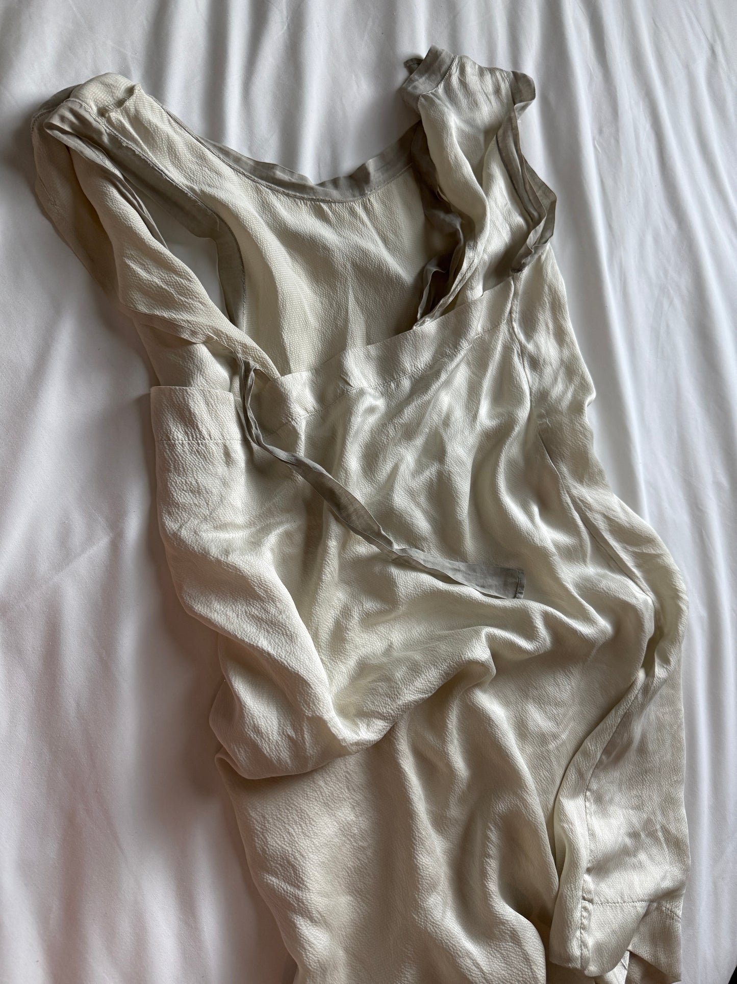 Vintage Silk Open Back Dress