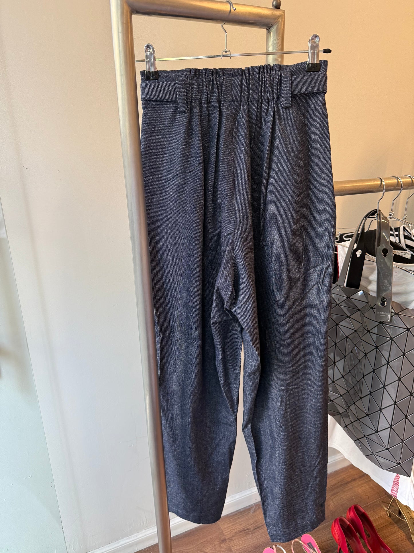 Plantation Wool Belted Pants