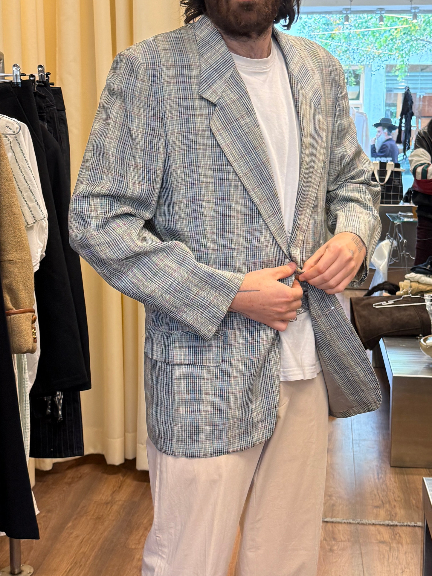 Christian Dior Monsieur Plaid Sportswear Blazer