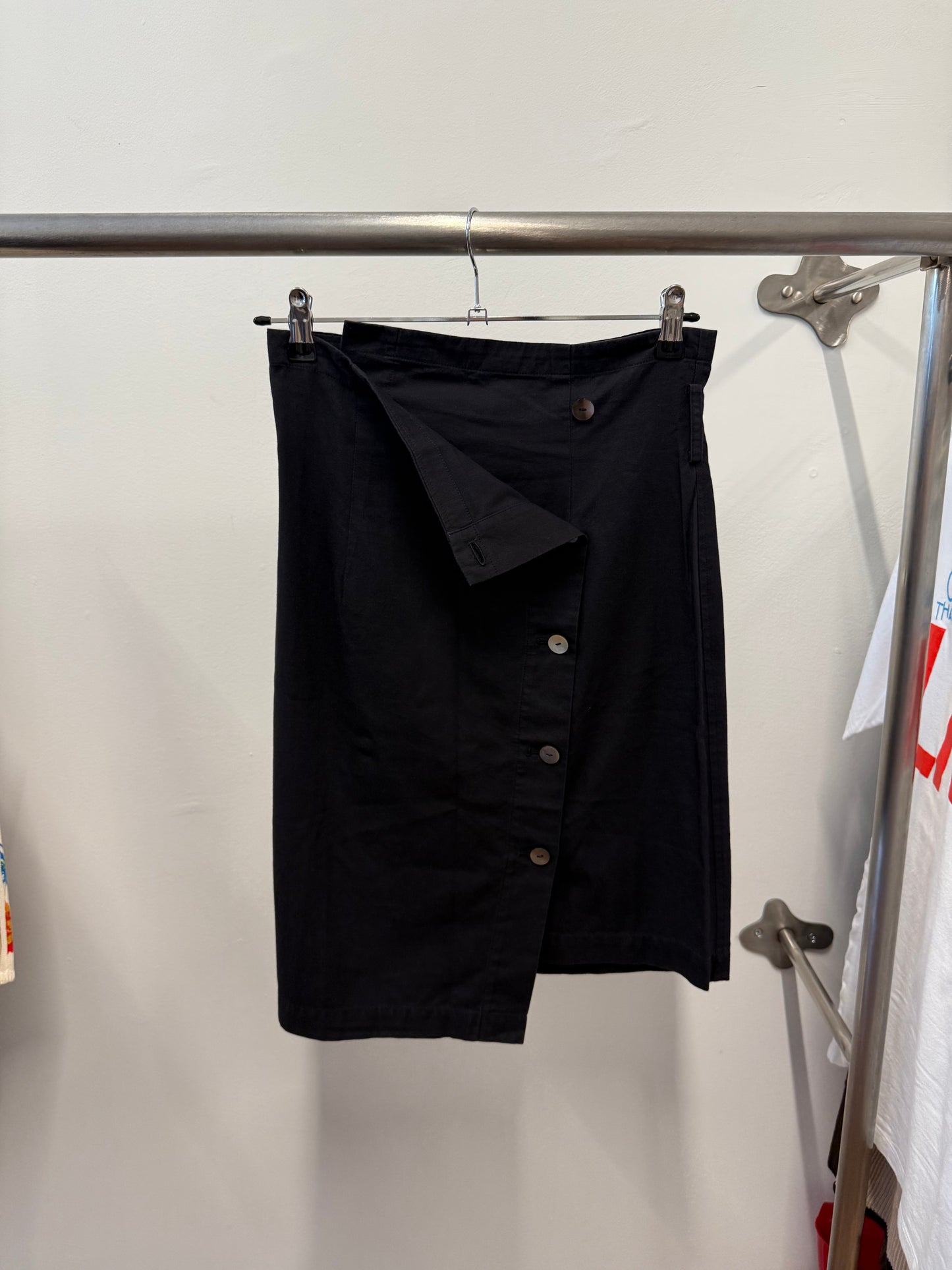 Comme des Garçons — wrap button skirt