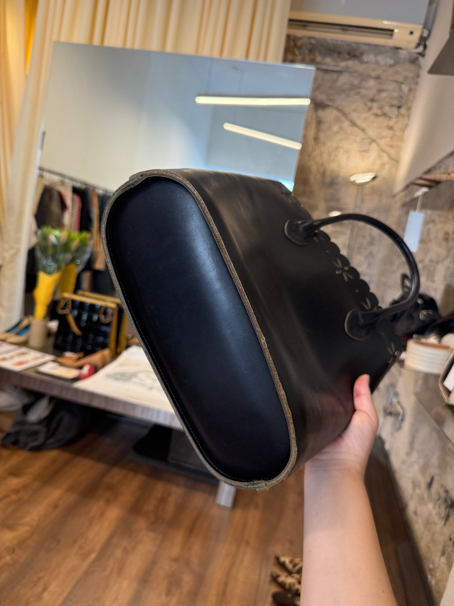 Comme des Garçons Leather Tote Bag