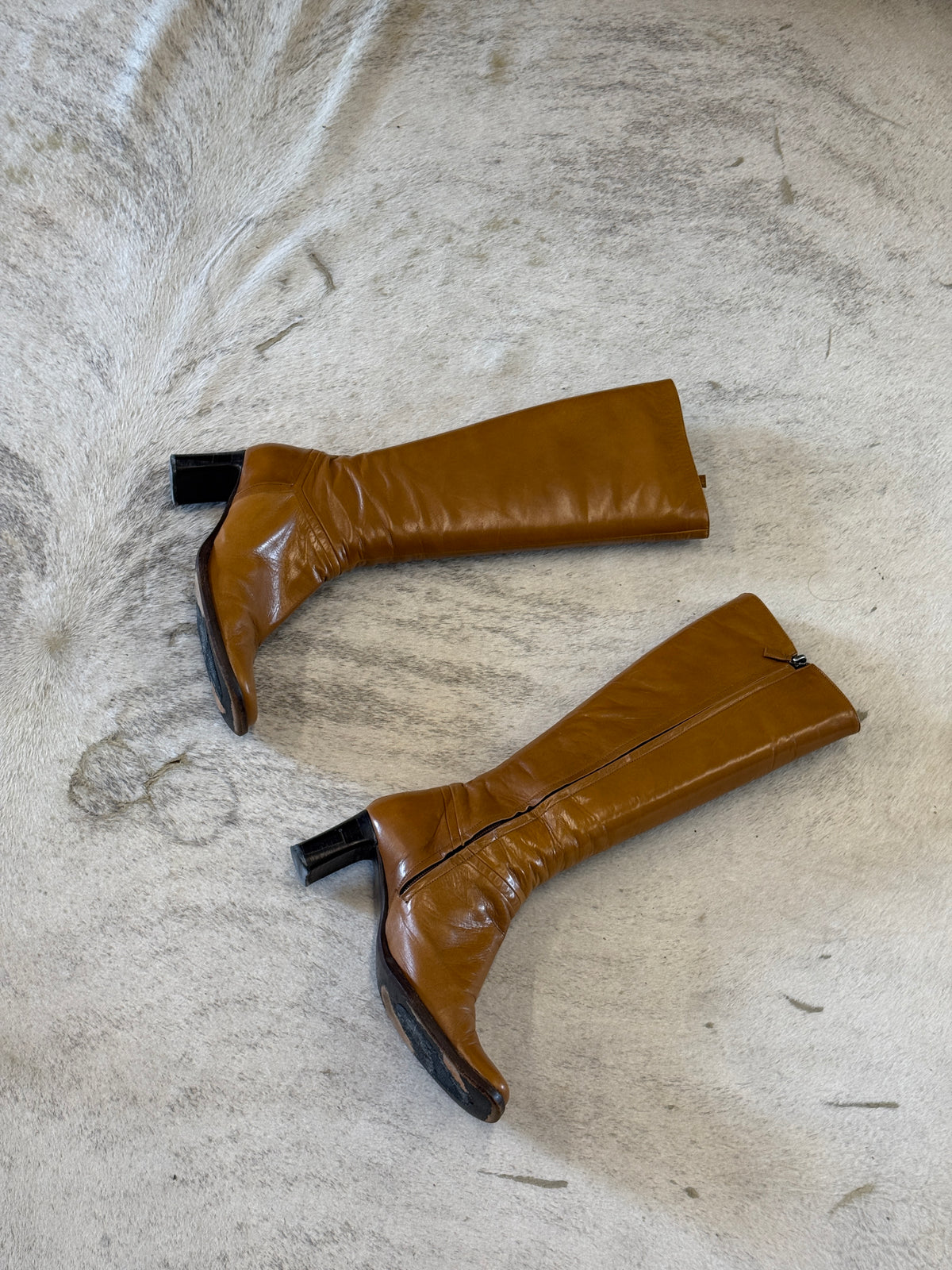 Vintage Studio Pollini Knee-High Leather Boots 36.5 EU