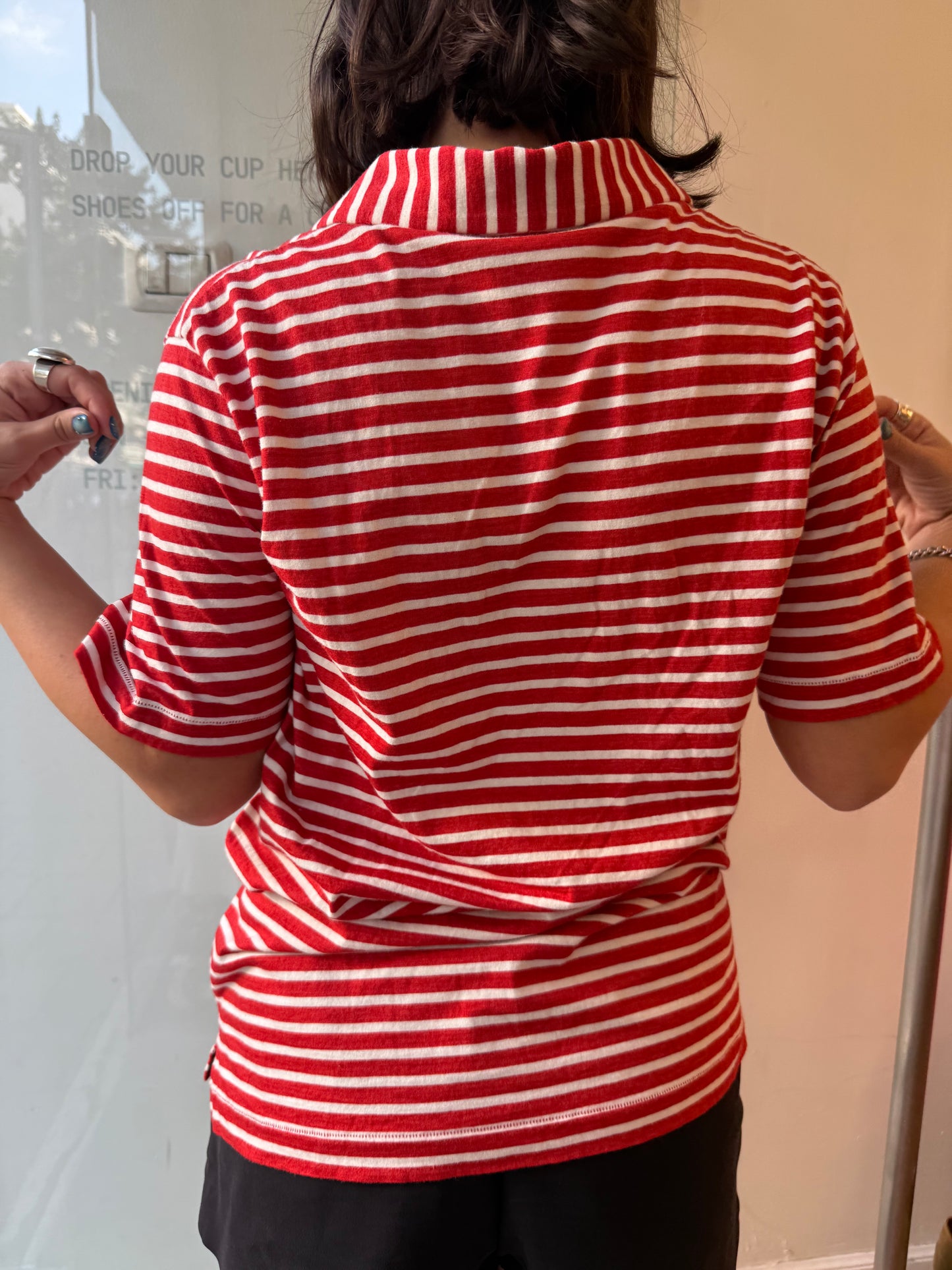 Number (N)ine Striped Polo Shirt