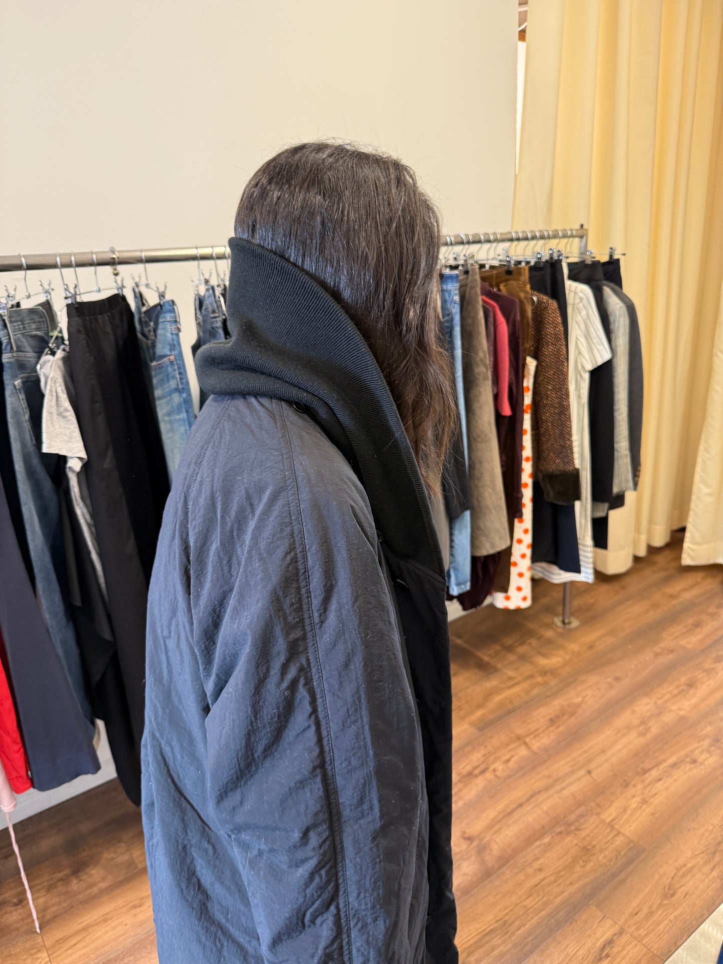 Issey Miyake Plantation Reversible Padded Coat