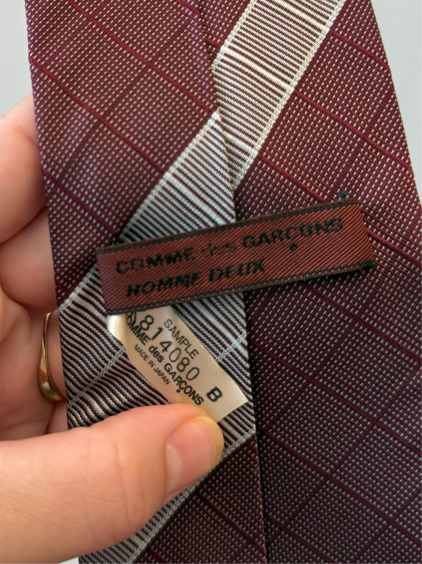 Comme des Garçons Homme Deux Sample Tie