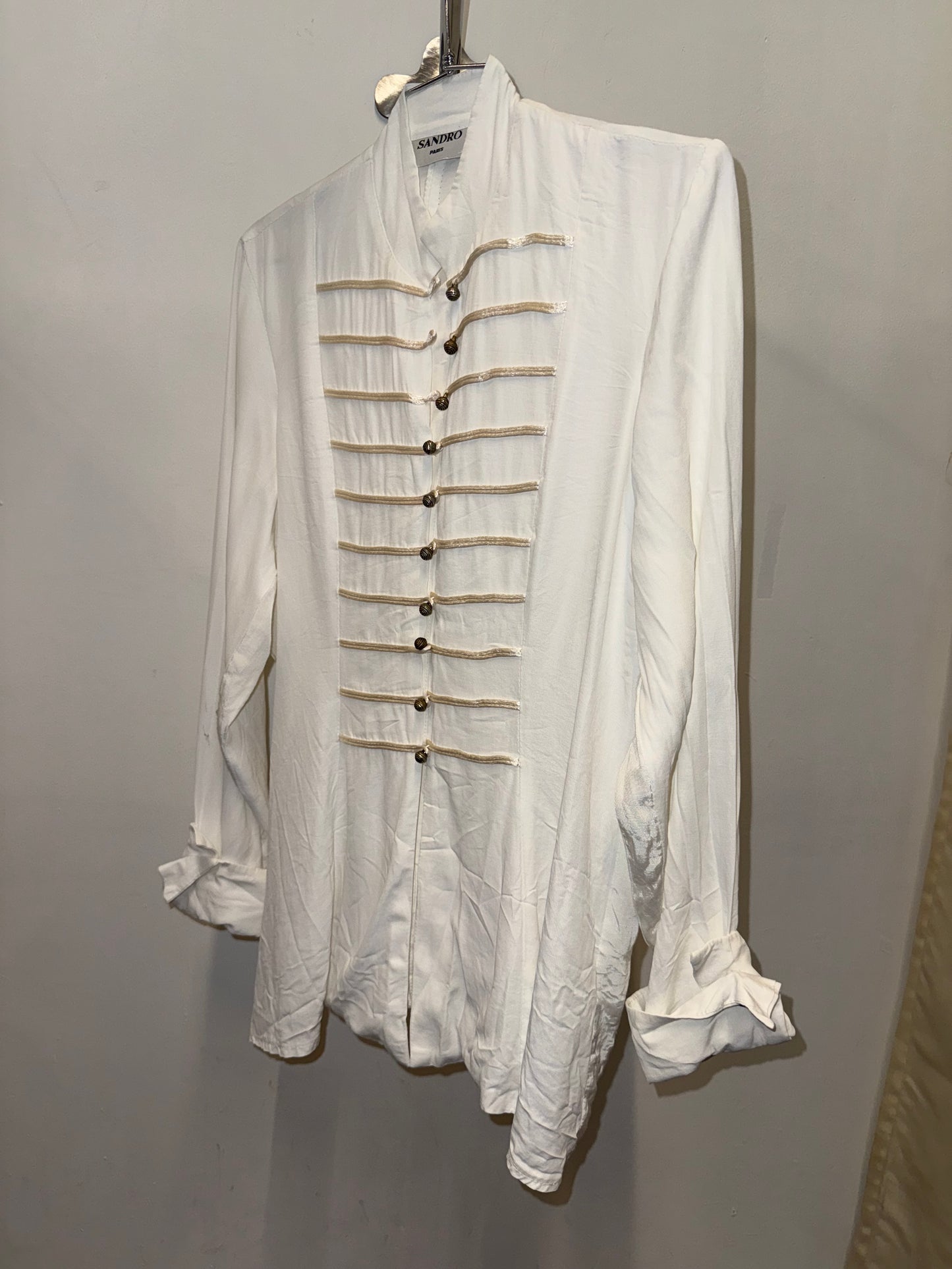 Sandro White Blouse - Image 3 by Sandro