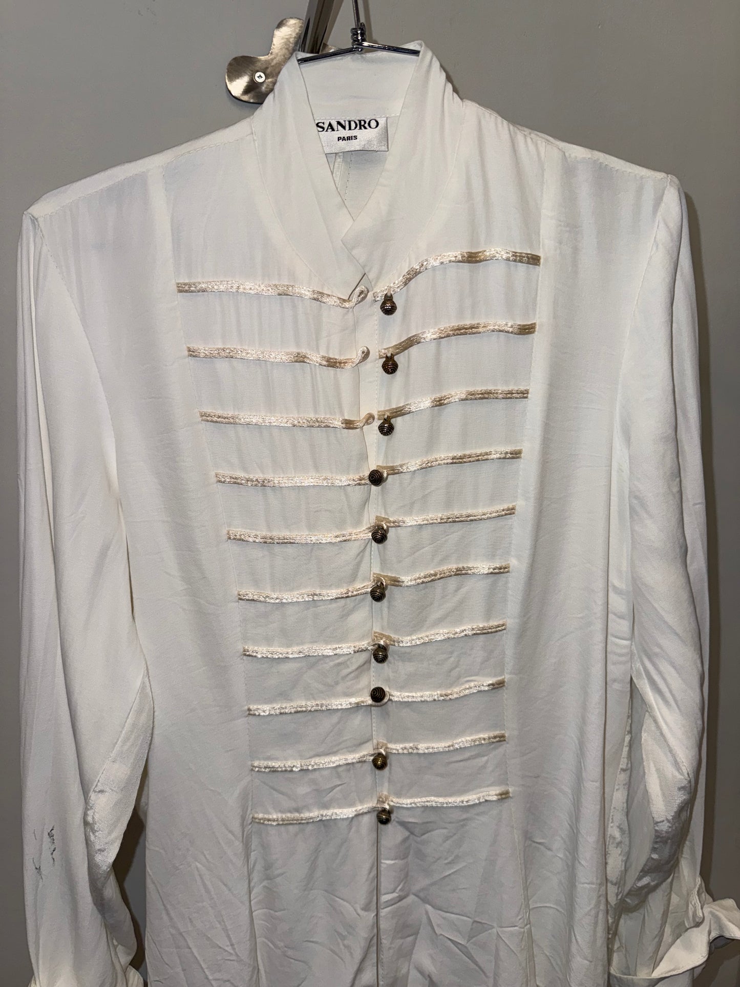 Sandro White Blouse by Sandro - Size M