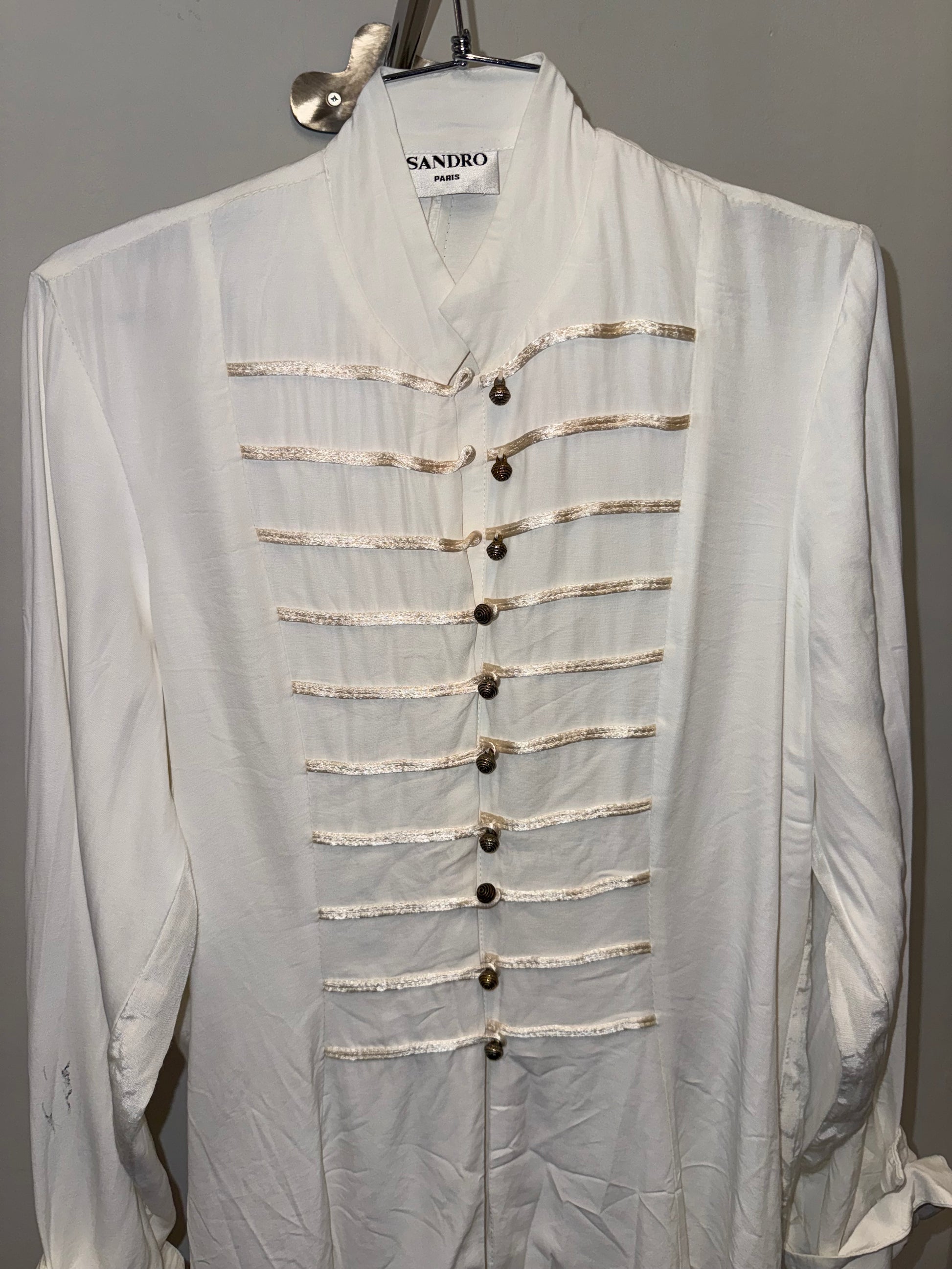 Sandro White Blouse by Sandro - Size M