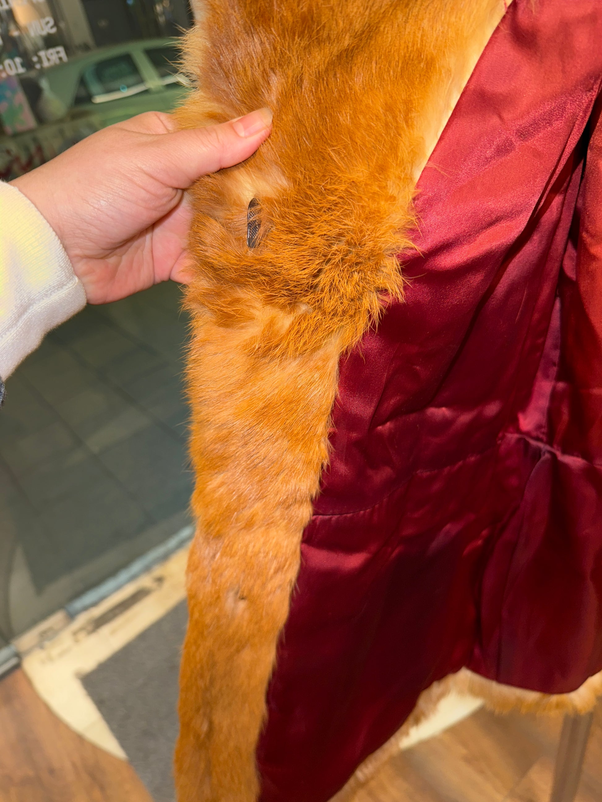 Vintage Real Fur Coat - Image 2