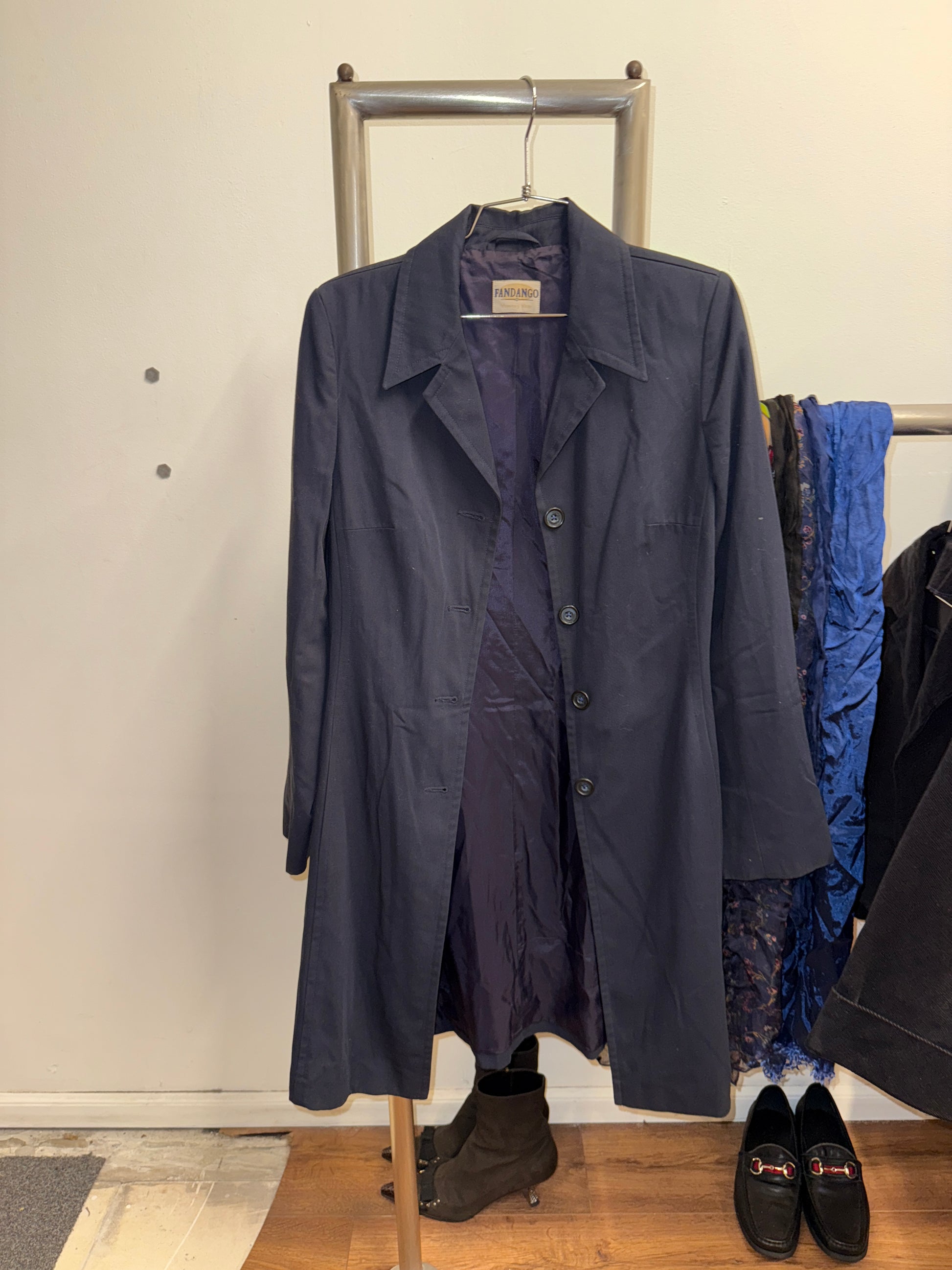 Fandango Navy Coat - Image 3 by Fandango