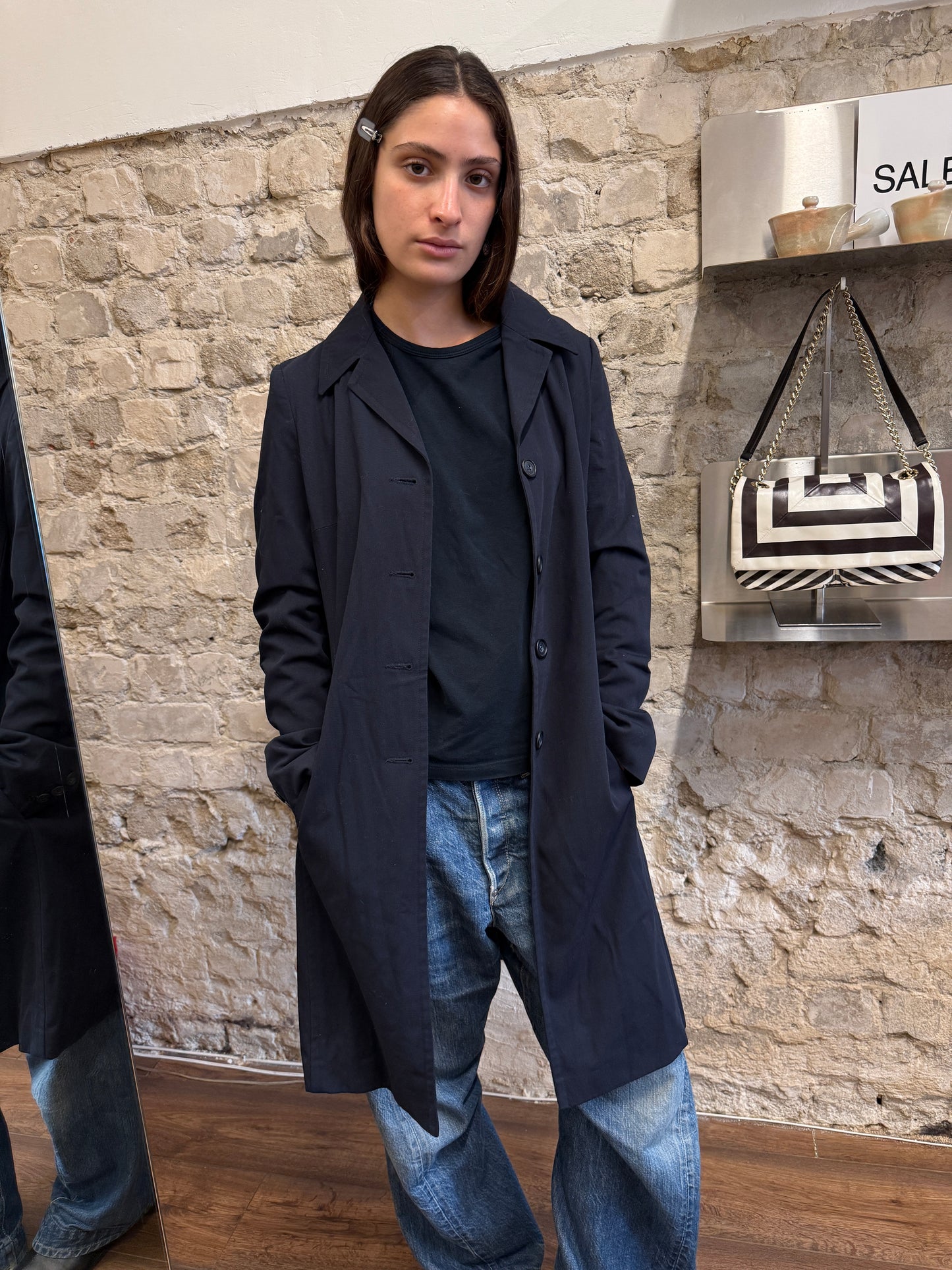 Fandango Navy Coat - Image 8 by Fandango