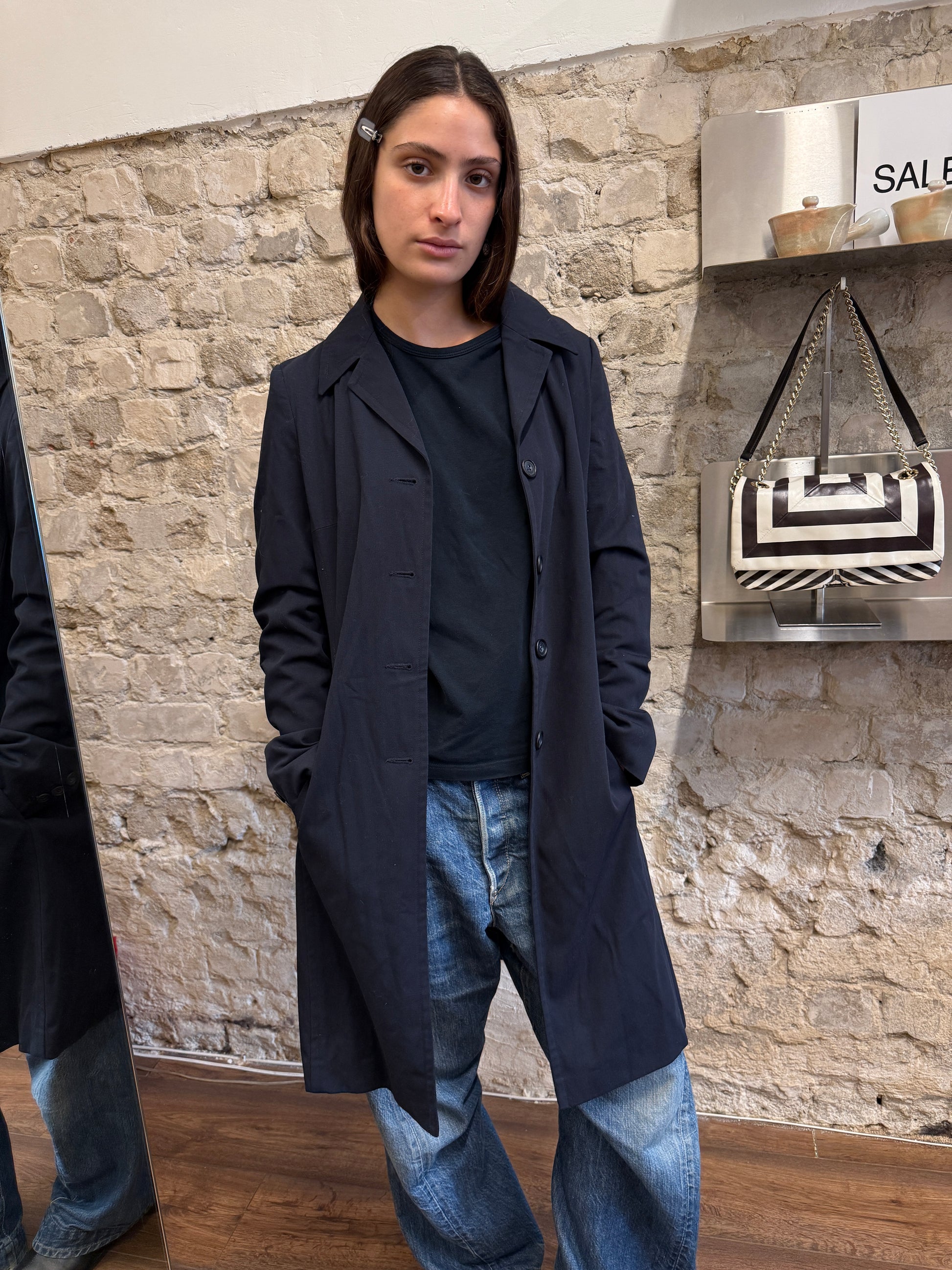 Fandango Navy Coat - Image 8 by Fandango