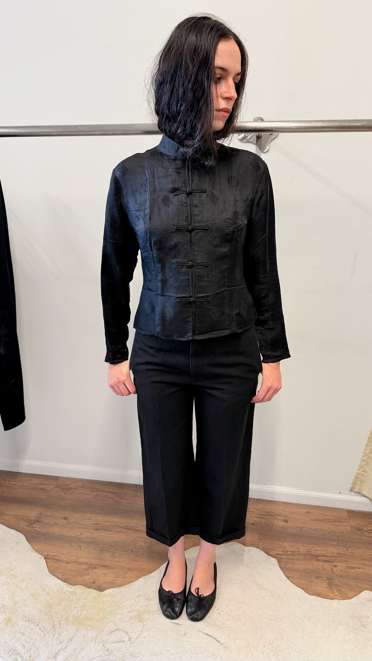 1999–2002 Y’s bis LIMI Cotton & Wool Cropped Trousers