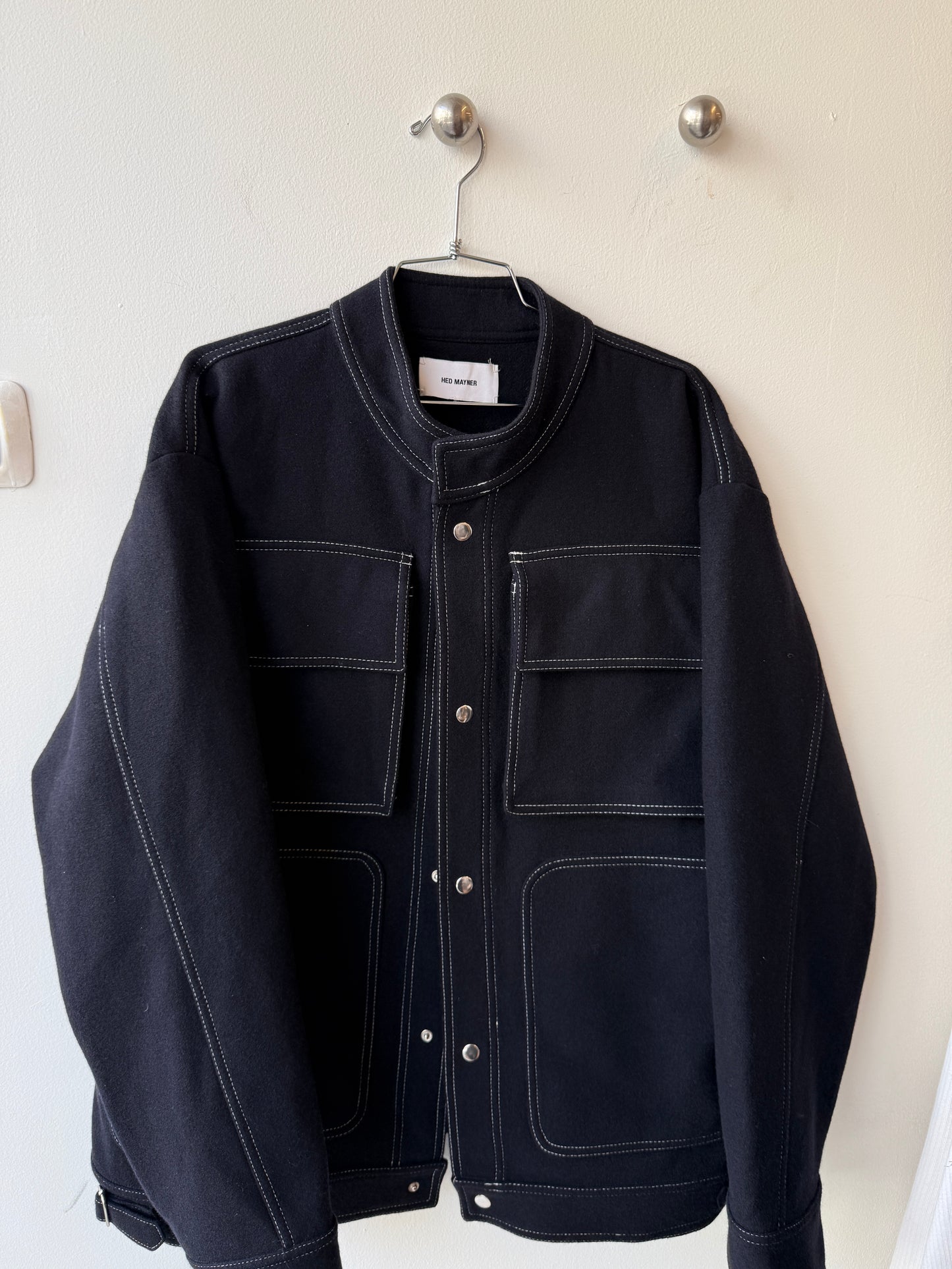 Hed Mayner Oversized Wool Jacket