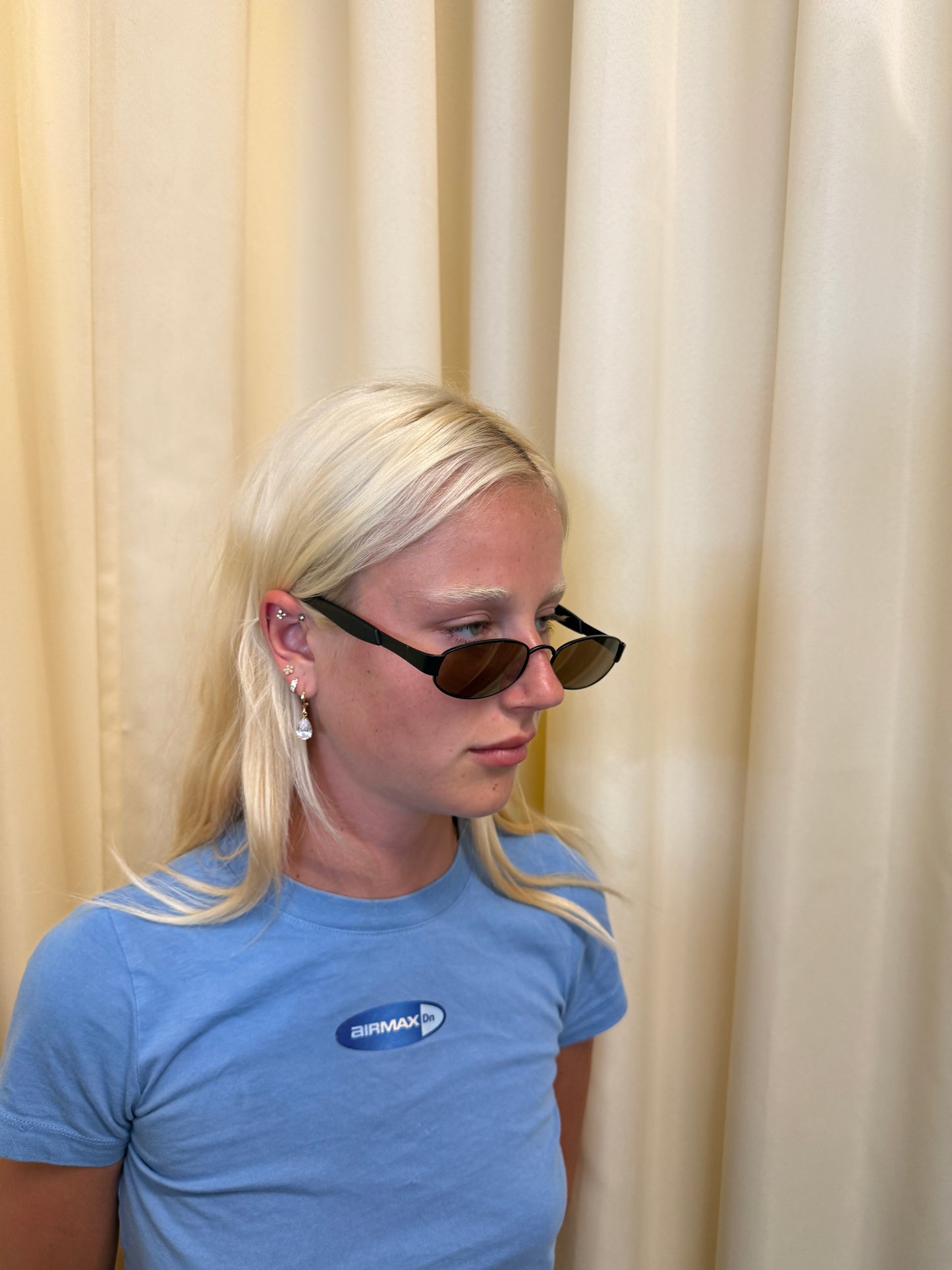 Slim Oval Sunglasses c. 2000s