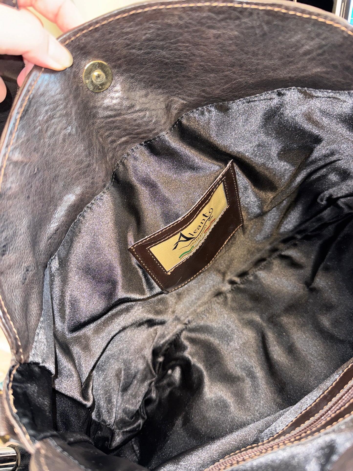 Aleanto Shearling Leather 2-Way Bag