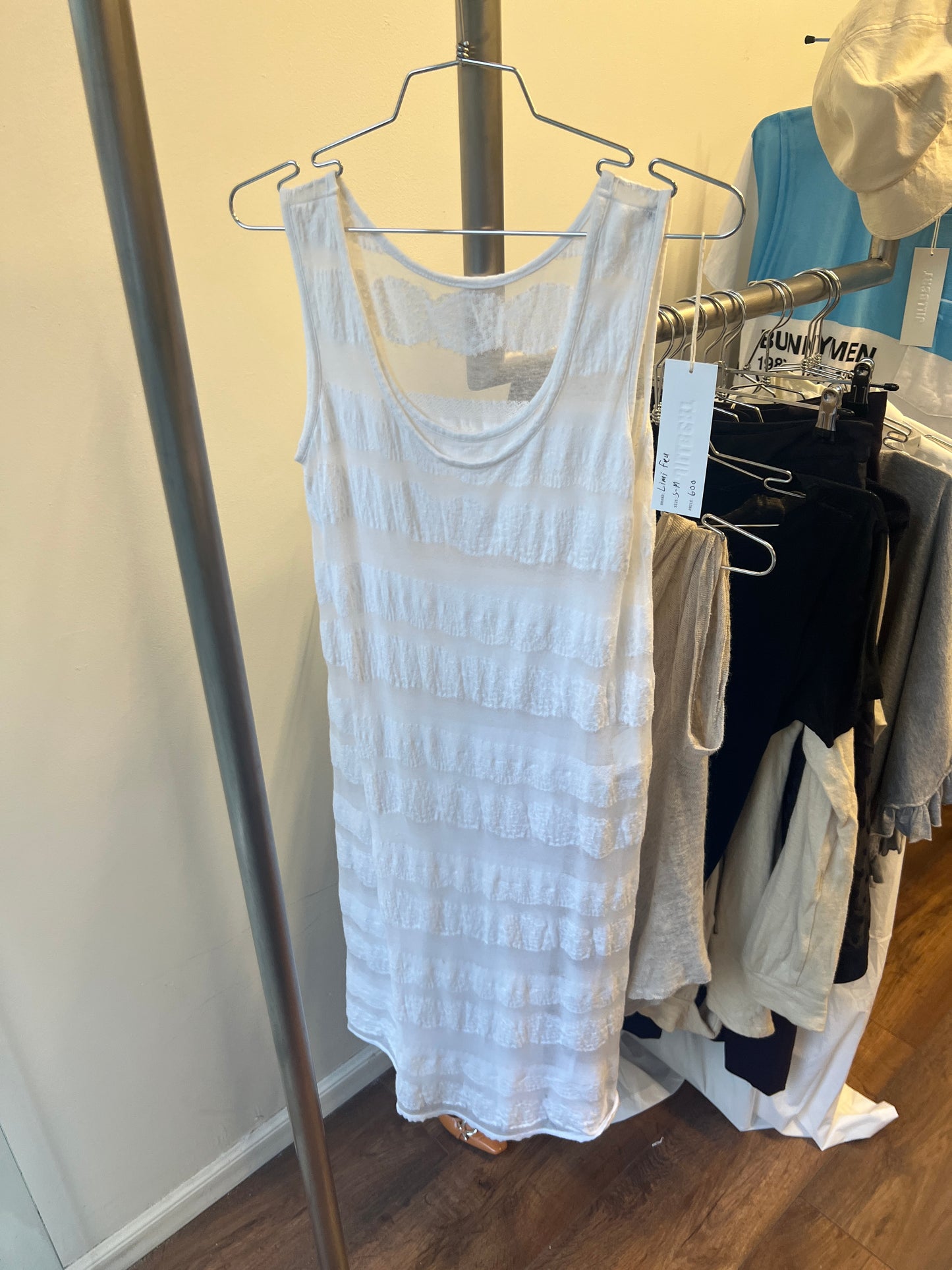 LIMI feu Sheer Cotton Tank Dress