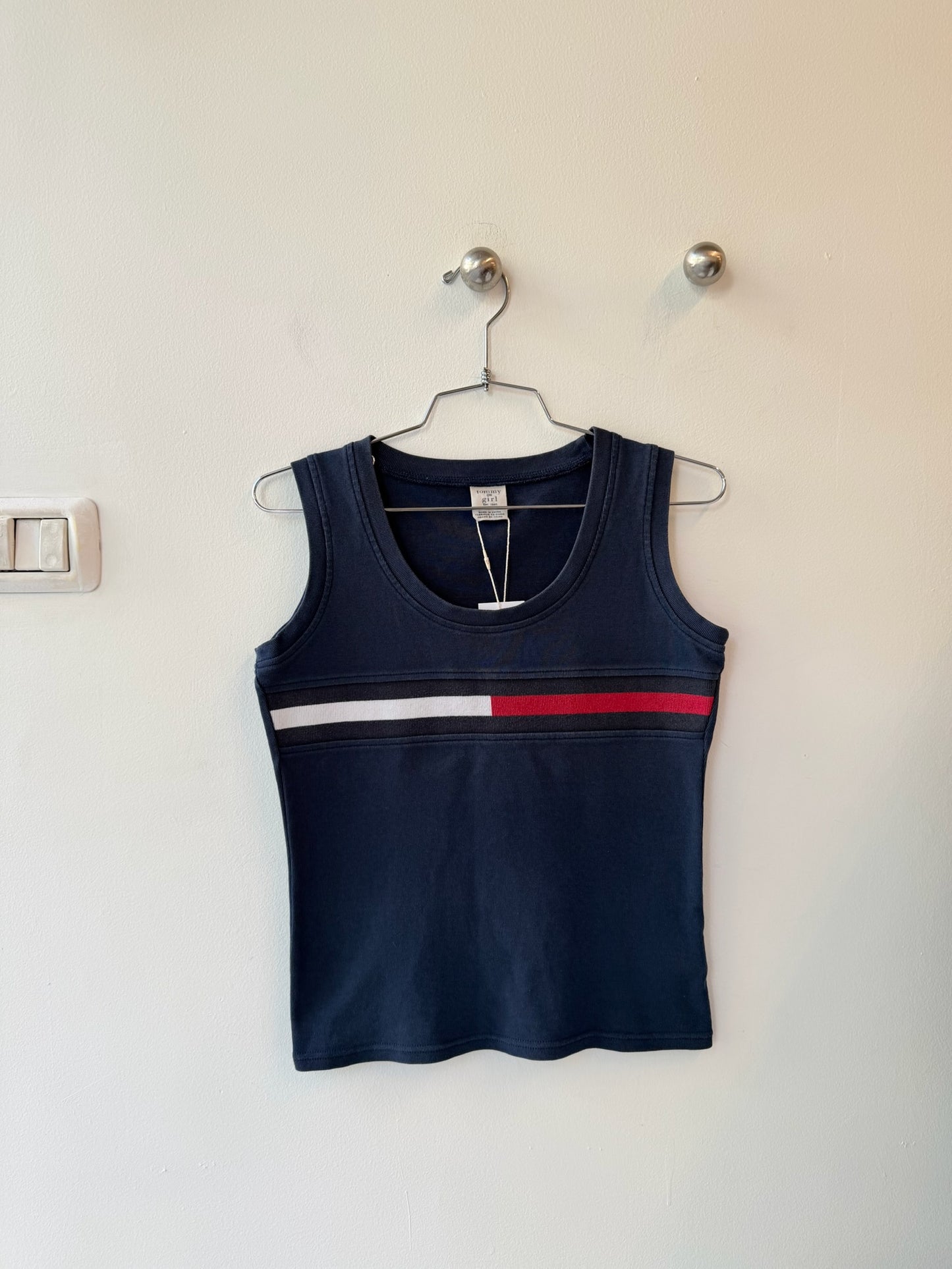 Tommy Girl 1990s Flag Stripe Tank Top