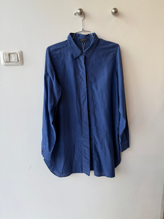Ann Demeulemeester Blue Cotton Shirt