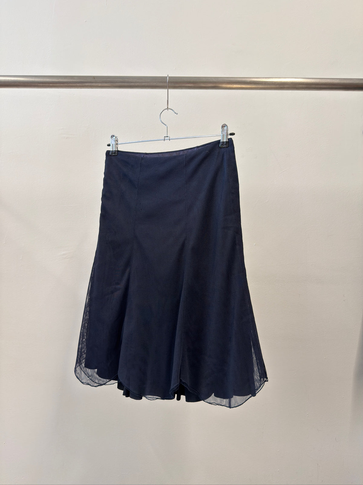 Chanel Layered Tulle Flared Skirt 38