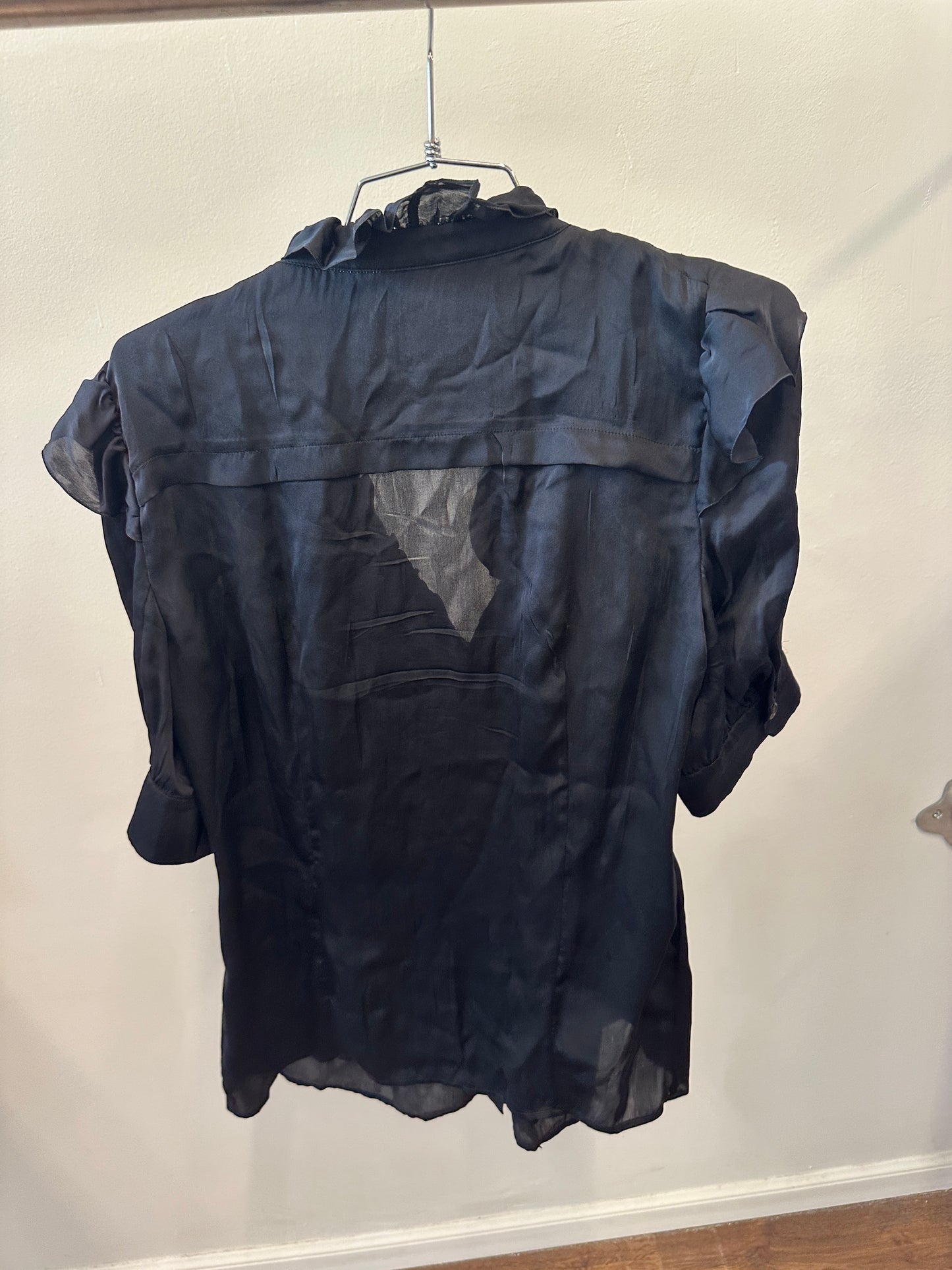 Prada Silk Ruffle Blouse