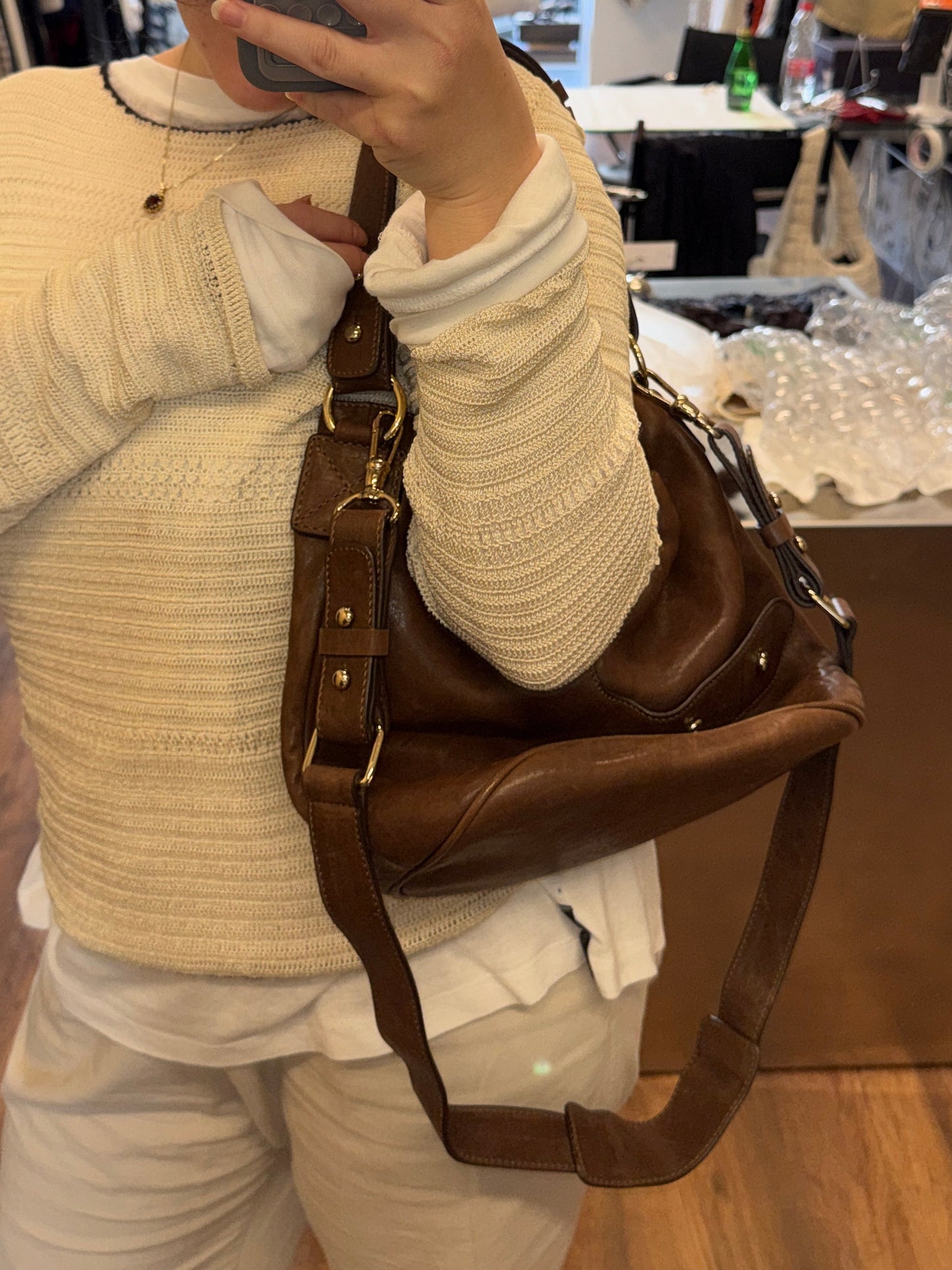 Tila March Leather Bucket Bag