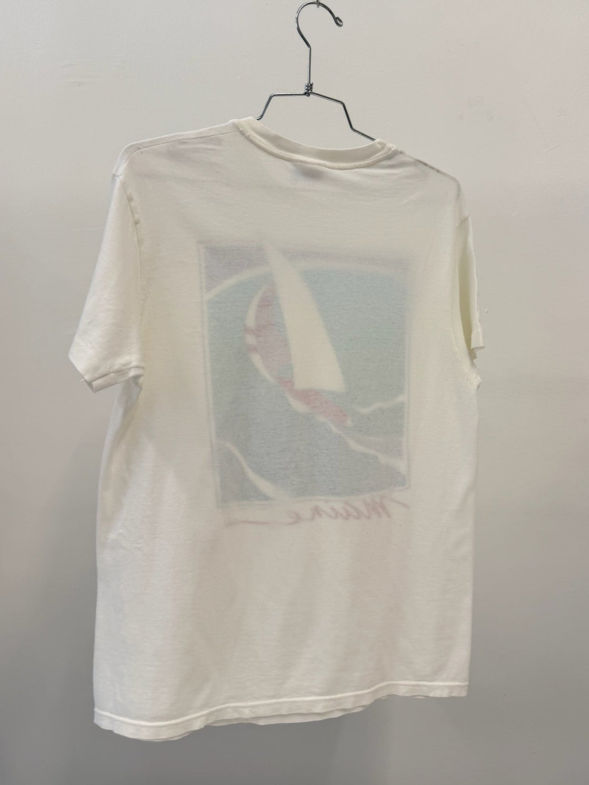 Hanes Maine Sailboat Vintage Graphic T-Shirt