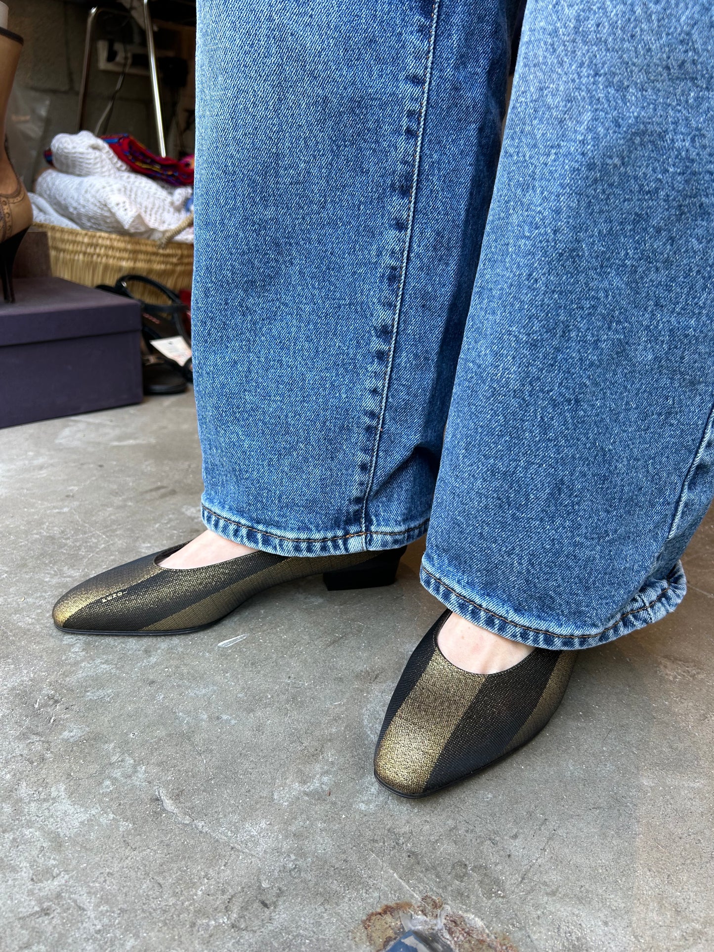 FENDI 90’s golden flats 36.5 EU