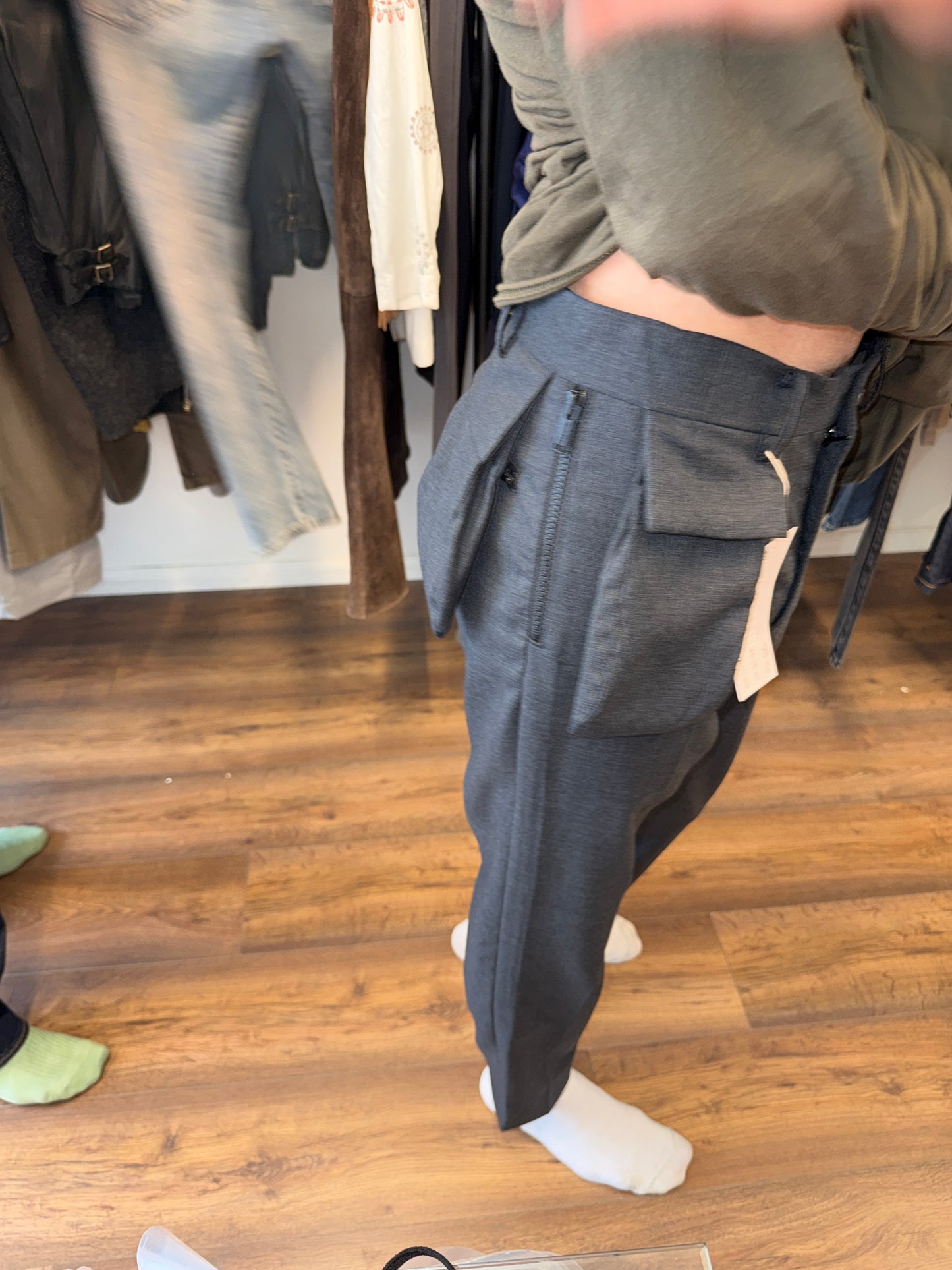 Undercover Wool Tailored Trousers With Utility Pocket (c. 2013–2016)