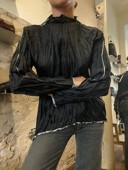 Issey Miyake A-POC Sheer Crinkle Top