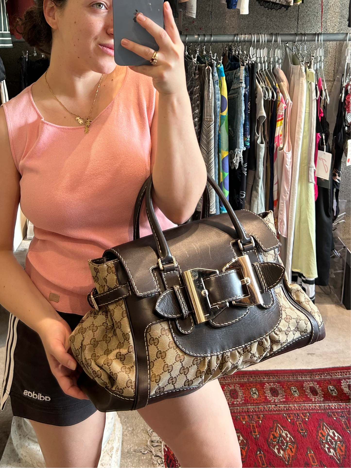 GUCCI dialux queen large GG canvas