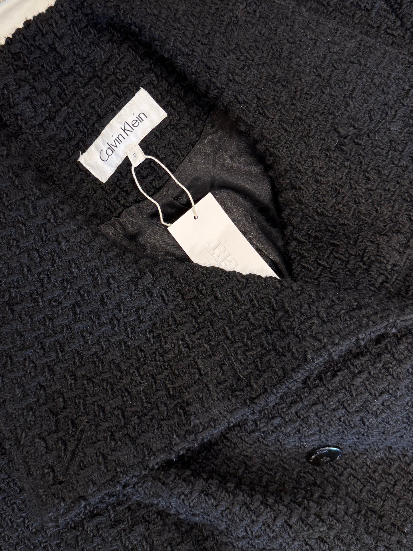 Calvin Klein textured wool-blend coat jacket