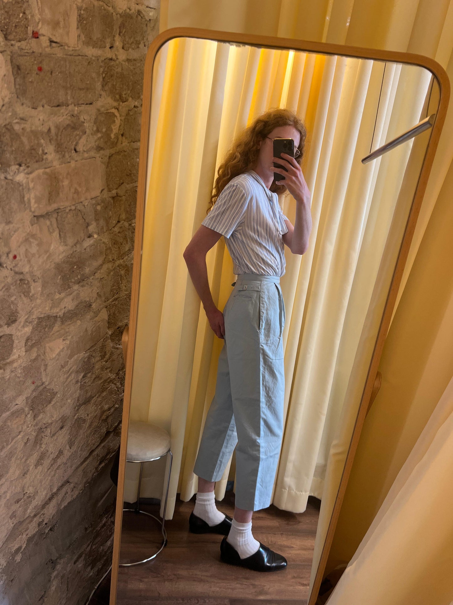 I.S Issey Miyake Buckle Trousers