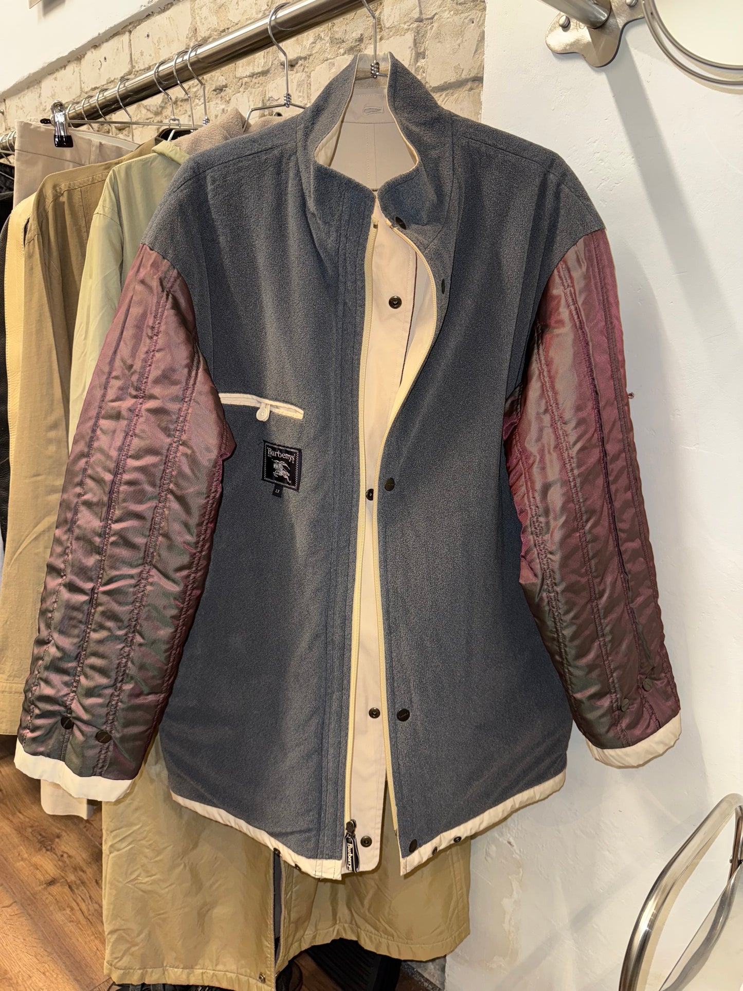 Burberry’s Detachable Hooded Puffer Reversible Jacket