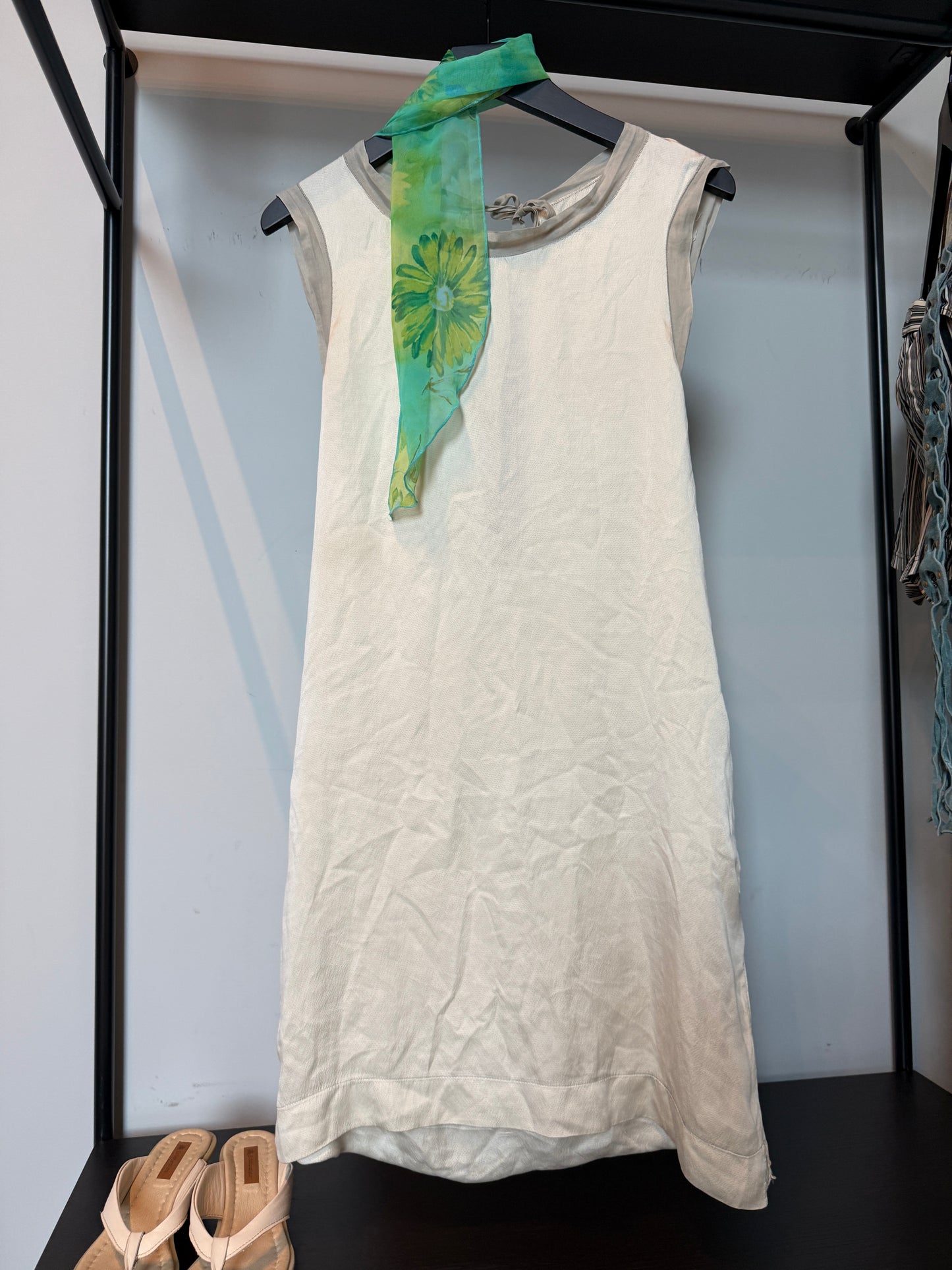 Vintage Silk Open Back Dress