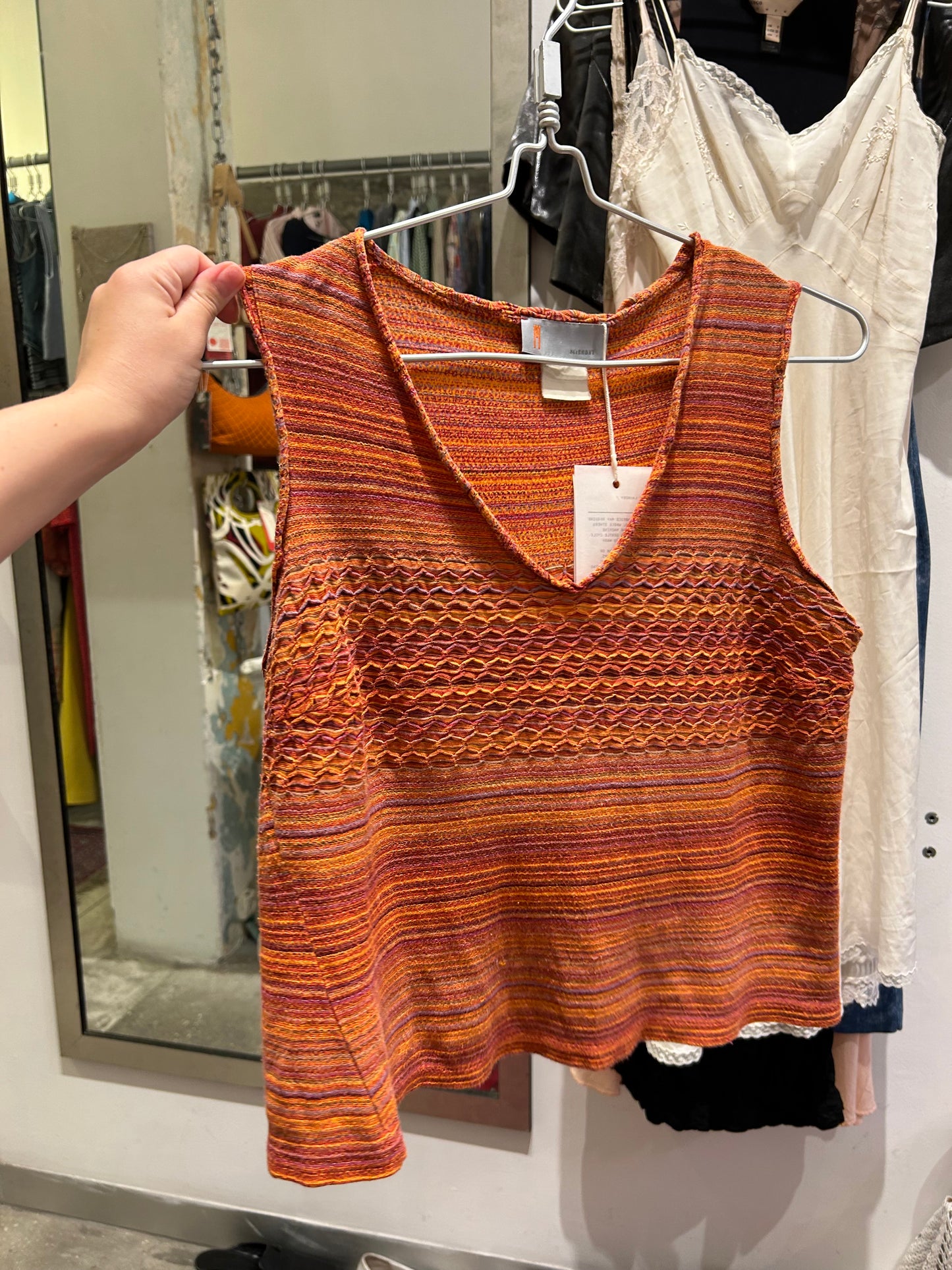 MISSONI orange red knit