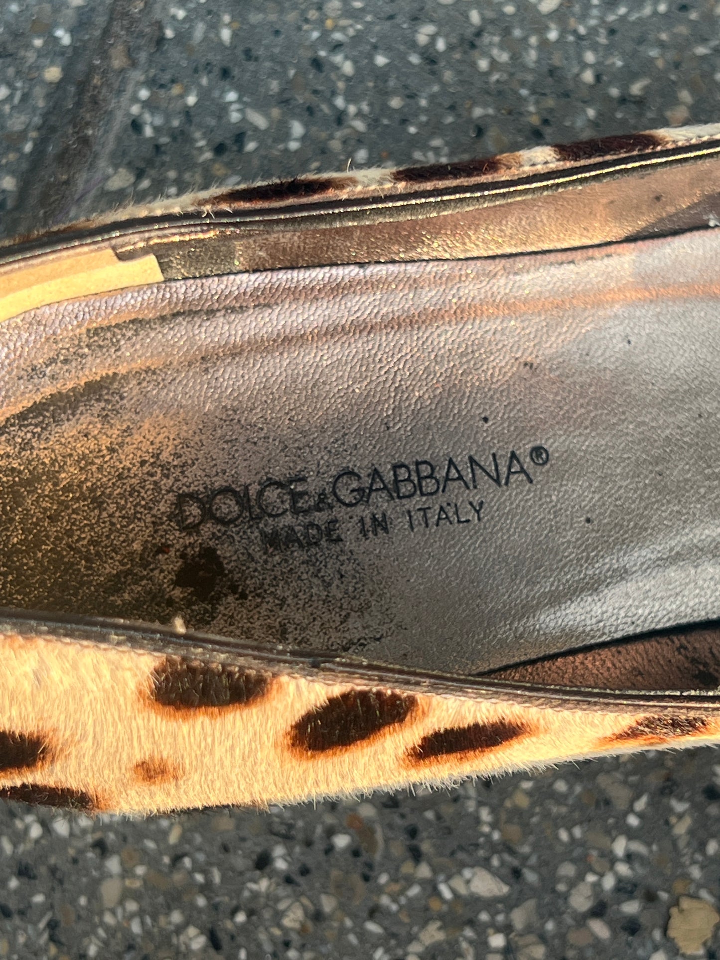 Dolce & Gabbana fur heels