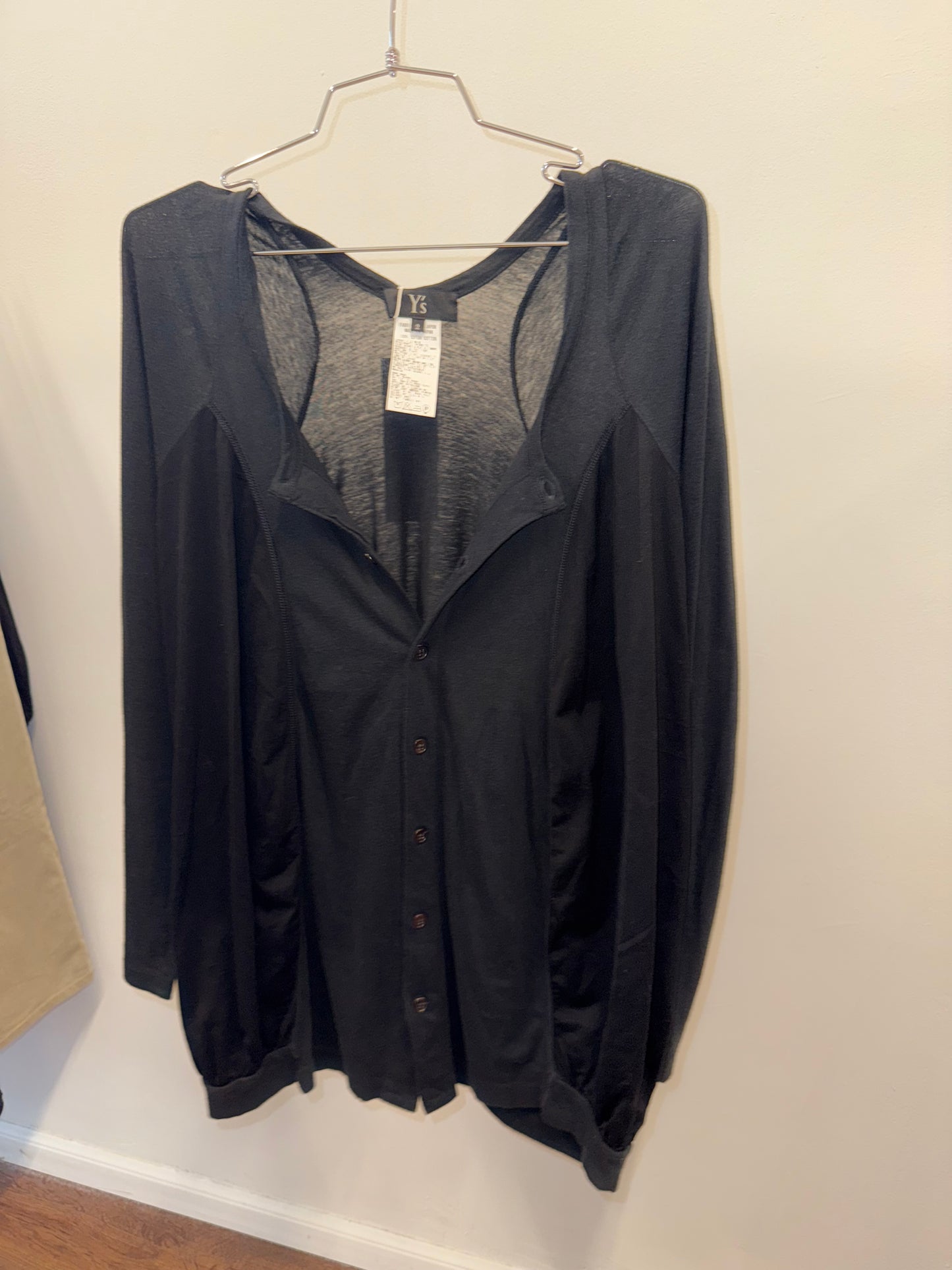 Y’s (Yohji Yamamoto) sheer balloon top