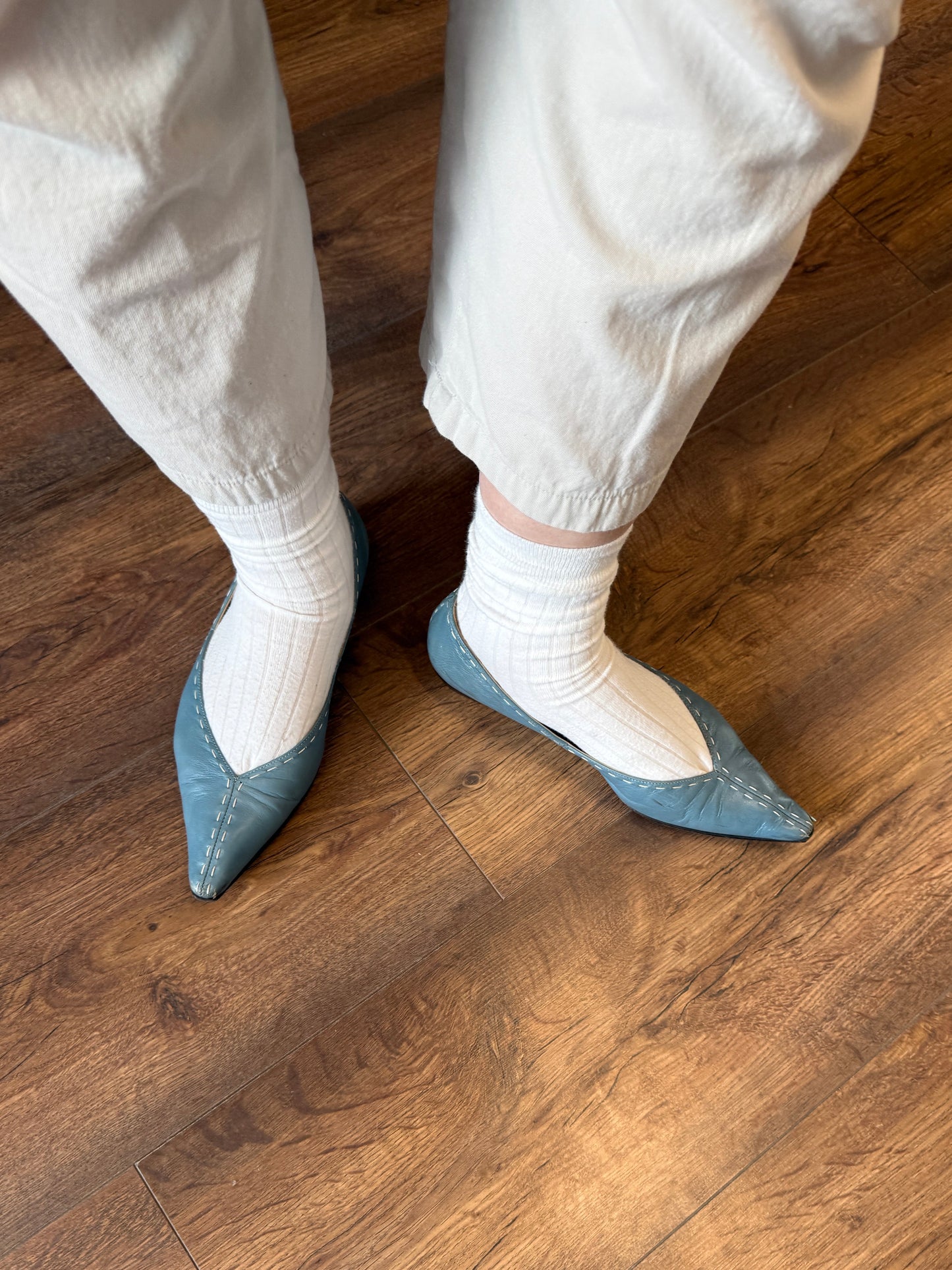 Hermès Pointed Leather Ballet Flats 36 EU