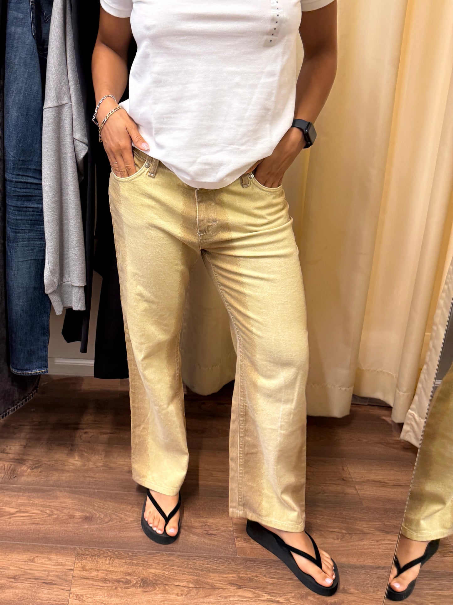 1990s Roberto Cavalli Bleached Denim Jeans
