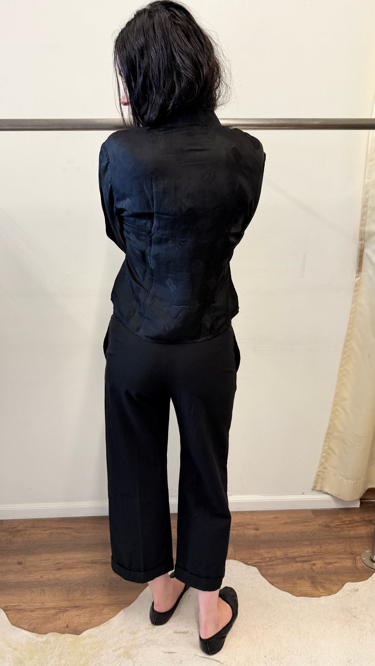 1999–2002 Y’s bis LIMI Cotton & Wool Cropped Trousers