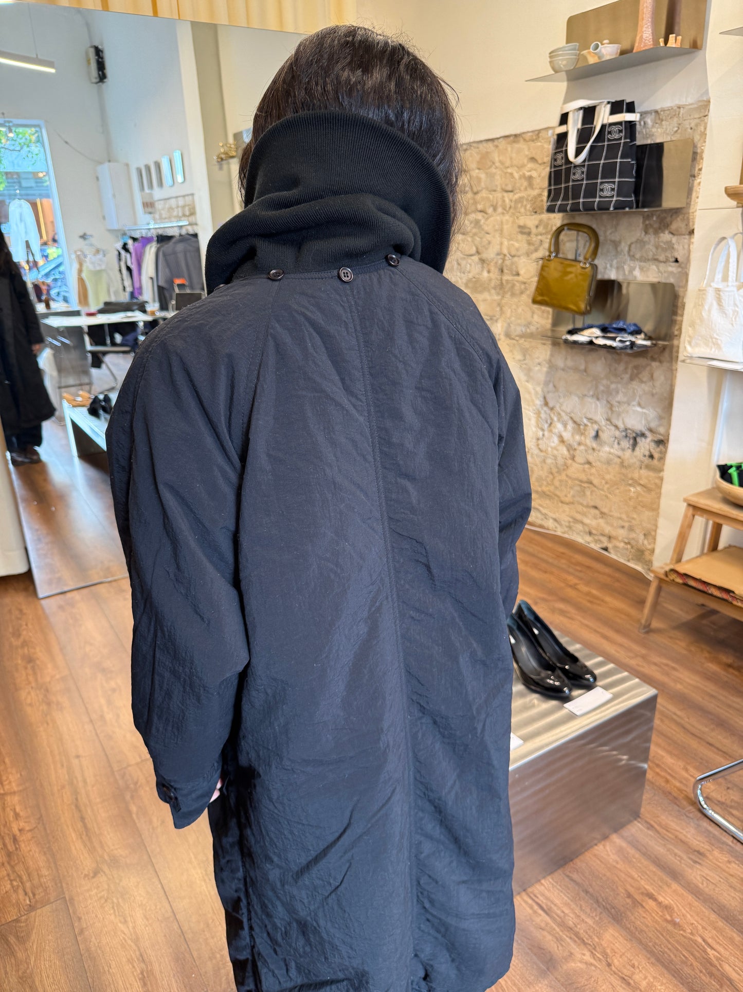 Issey Miyake Plantation Reversible Padded Coat