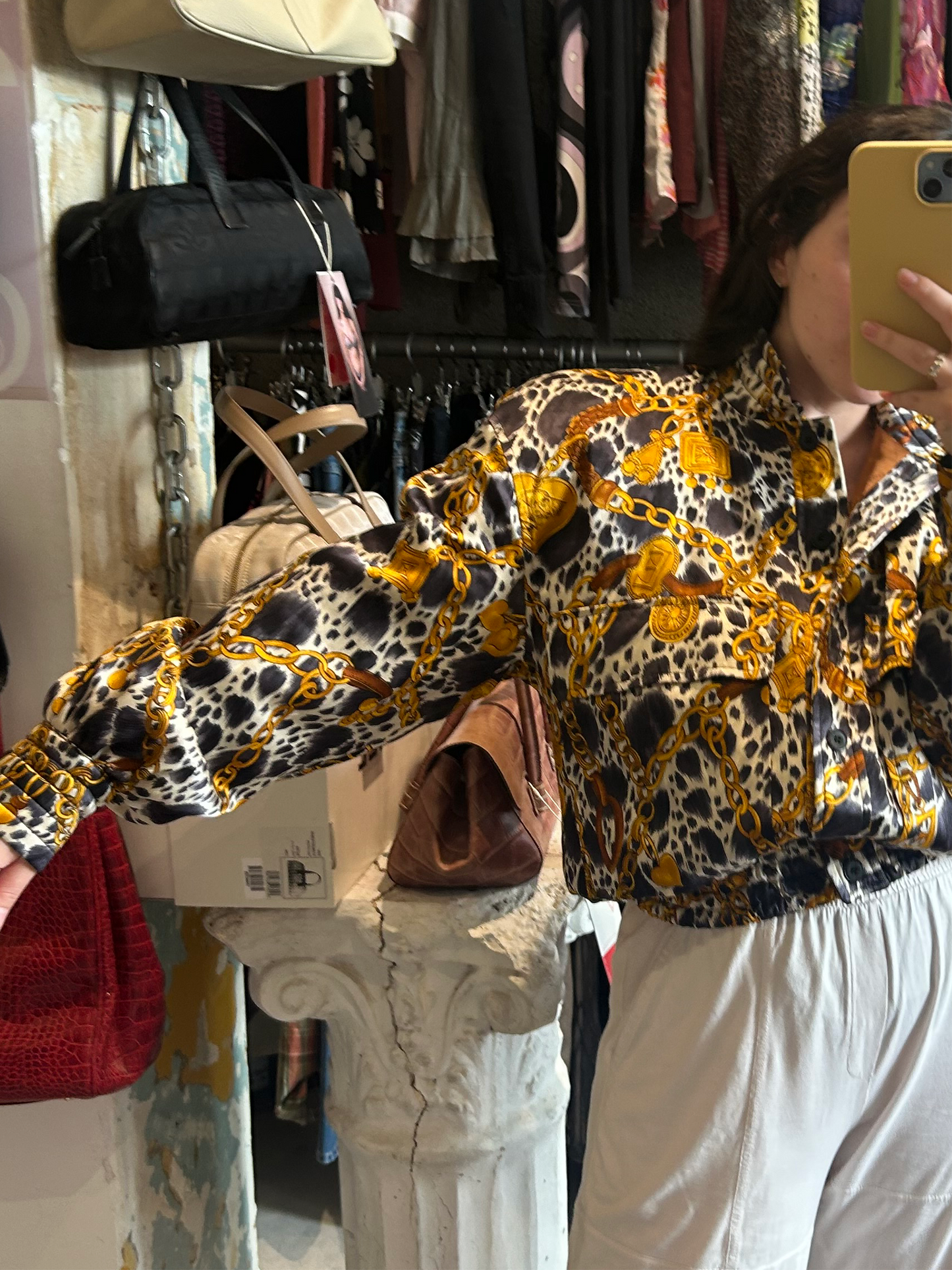 1980s Escada dalmatian silk bomber jacket