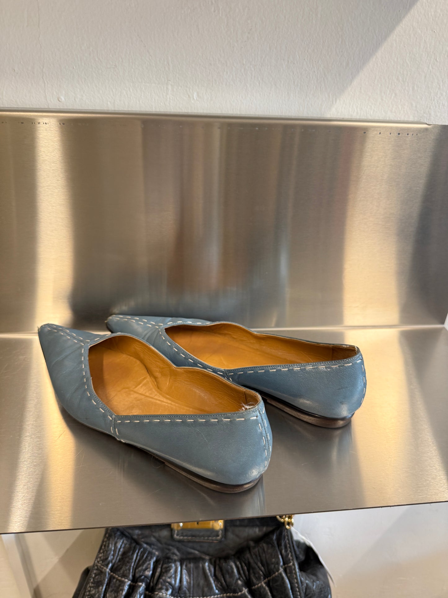 Hermès Pointed Leather Ballet Flats 36 EU